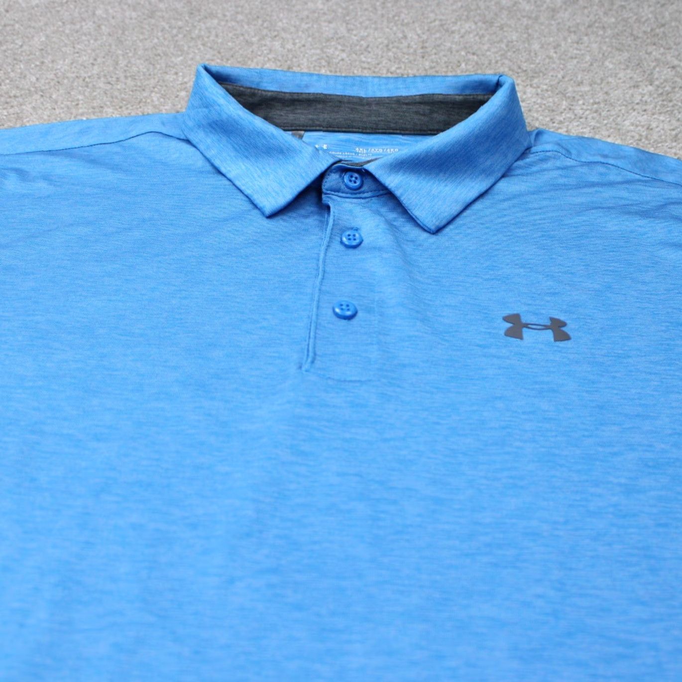 Under Armour Under Armour Polo Shirt Men 4XL Blue Short Sleeve Golf Stretch Polyester S/S Polo Size US XXL / EU 58 / 5 - 4 Thumbnail