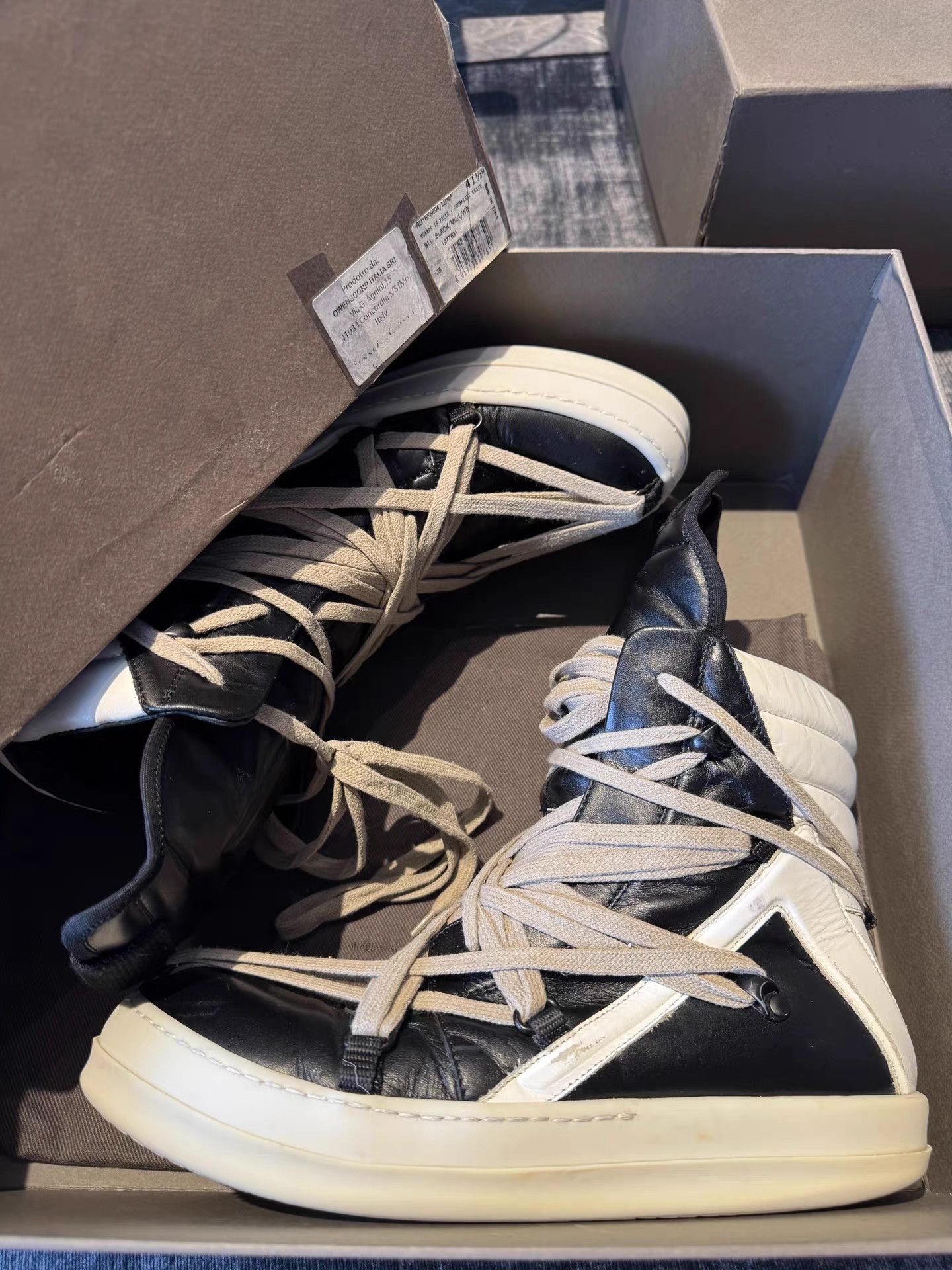 Rick Owens Rick Owens Crazy Lace Triangle Sneakers Size US 8 / EU 41 - 8 Thumbnail