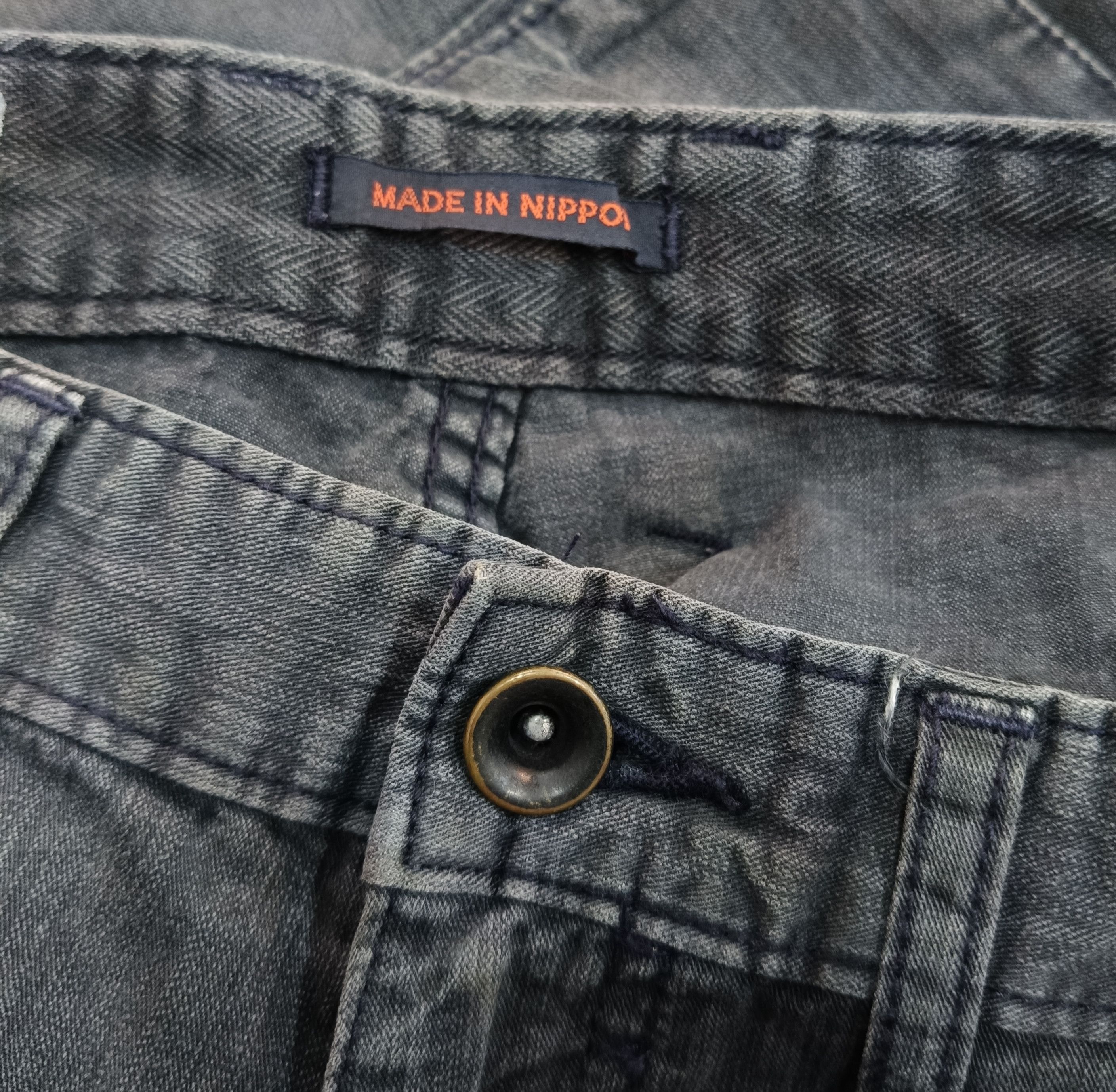 Japanese Brand Surplus 8 pockets faded black slim fit flare cargo pants Size US 32 / EU 48 - 10 Thumbnail