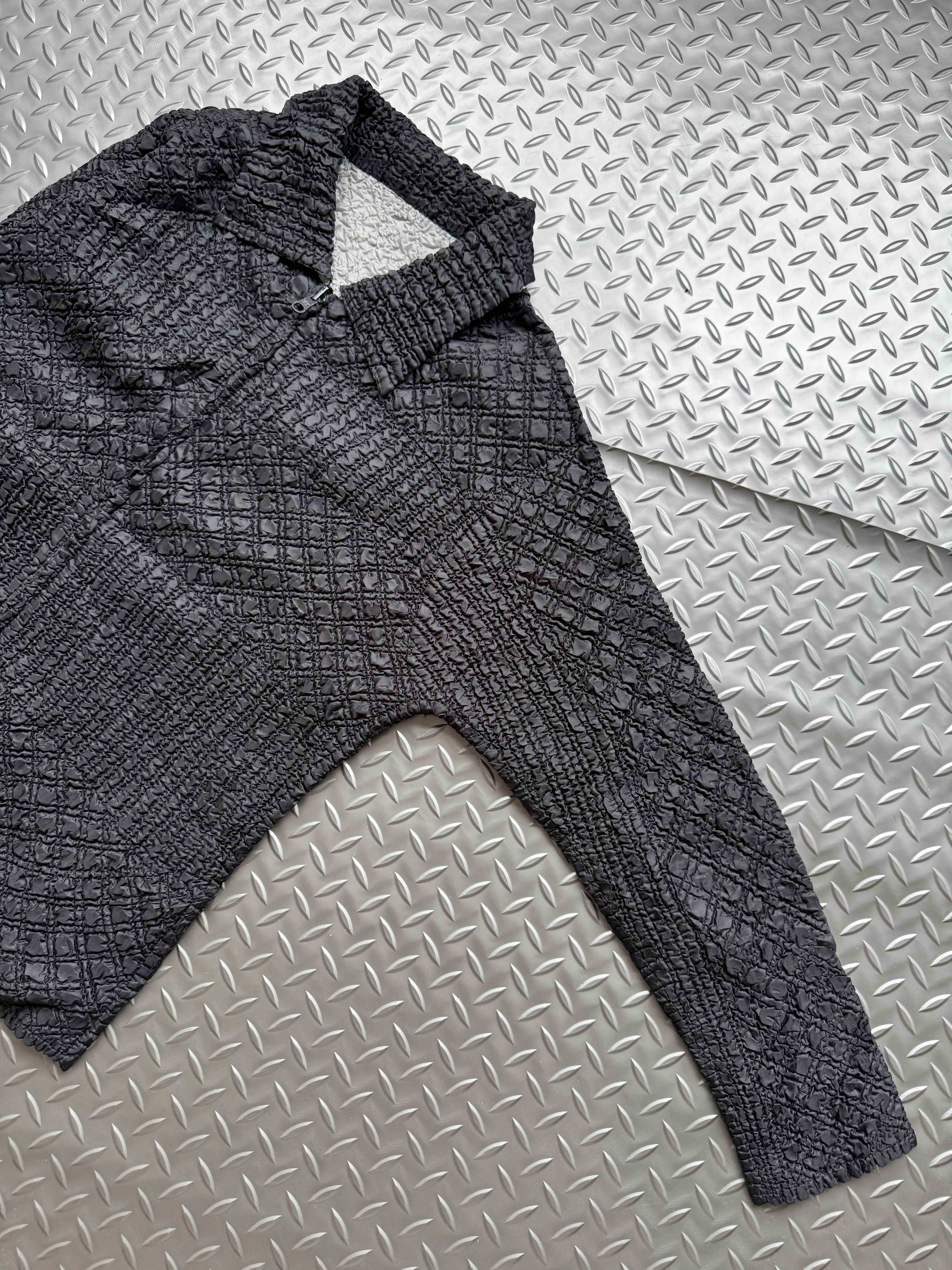 Japanese Brand Japanese Archive Textured Zip Jacket / Yohji Issey Style Size US M / EU 48-50 / 2 - 4 Thumbnail