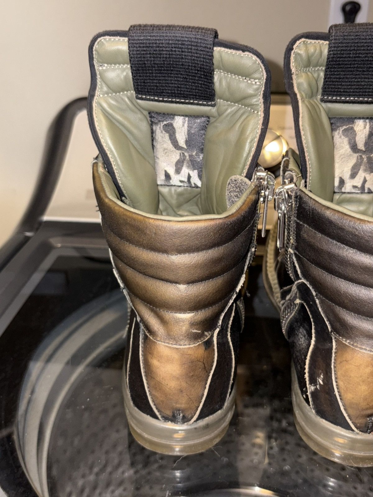 Rick Owens SS19 Babel Transparent Brown Geobaskets Size US 8.5 / EU 41-42 - 12 Thumbnail