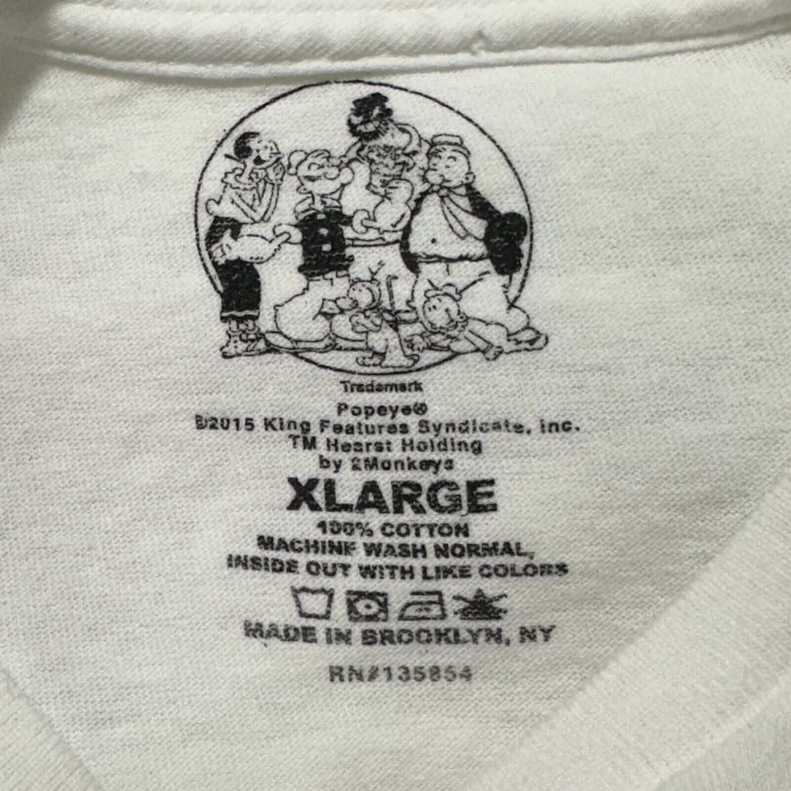 Other Popeye XL White Crewneck Graphic T Shirt Savage Vibes Size US XL / EU 56 / 4 - 3 Thumbnail