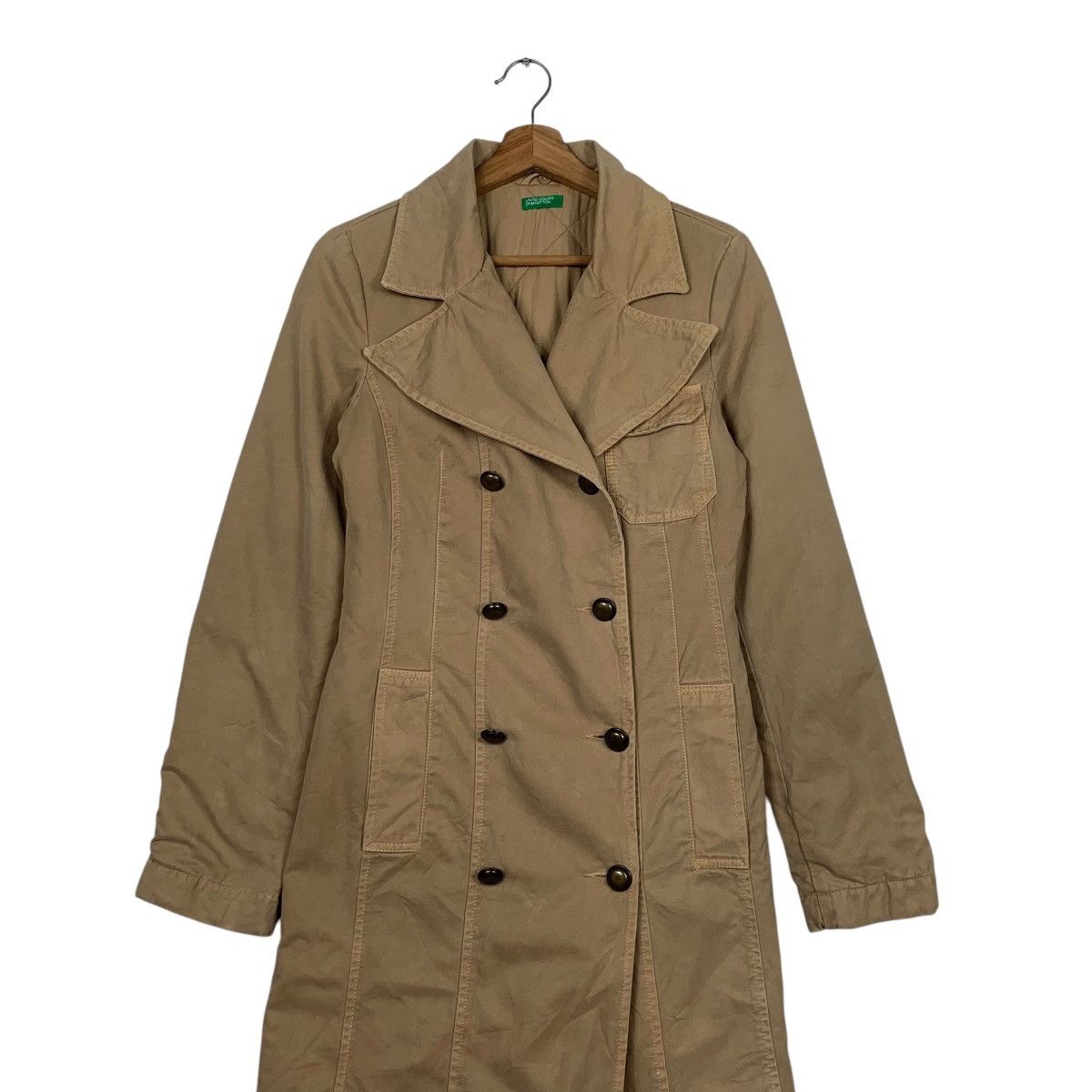 United Colors Of Benetton United Color Of Benetton Double Breasted Trench Coat Size M / US 6-8 / IT 42-44 - 3 Thumbnail