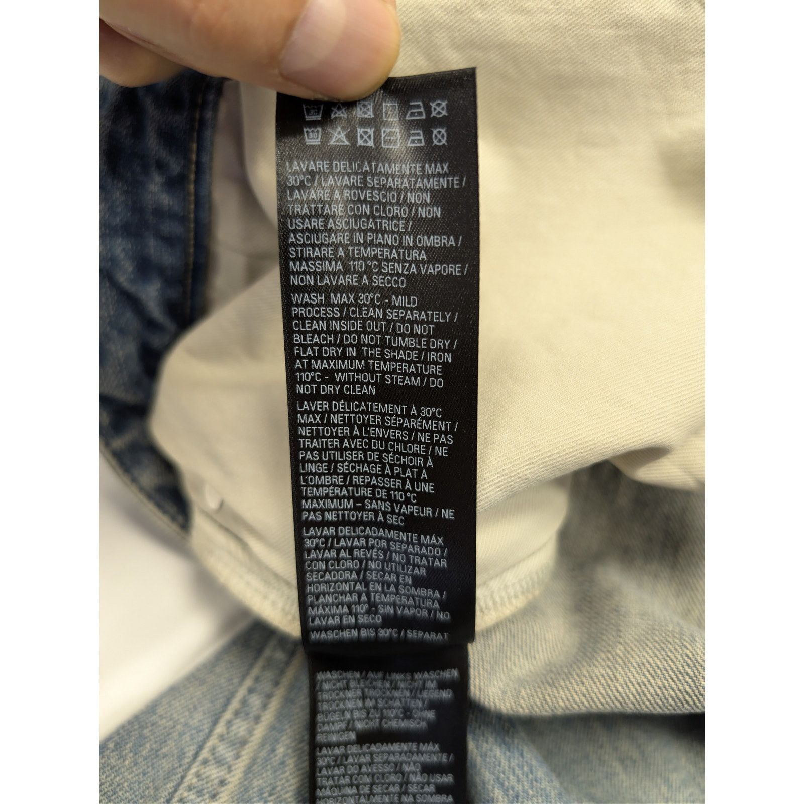 Balenciaga o1rshd1 Organic Denim Hybrid Baggy Pants Jean Outback Blue Size US 32 / EU 48 - 18 Thumbnail