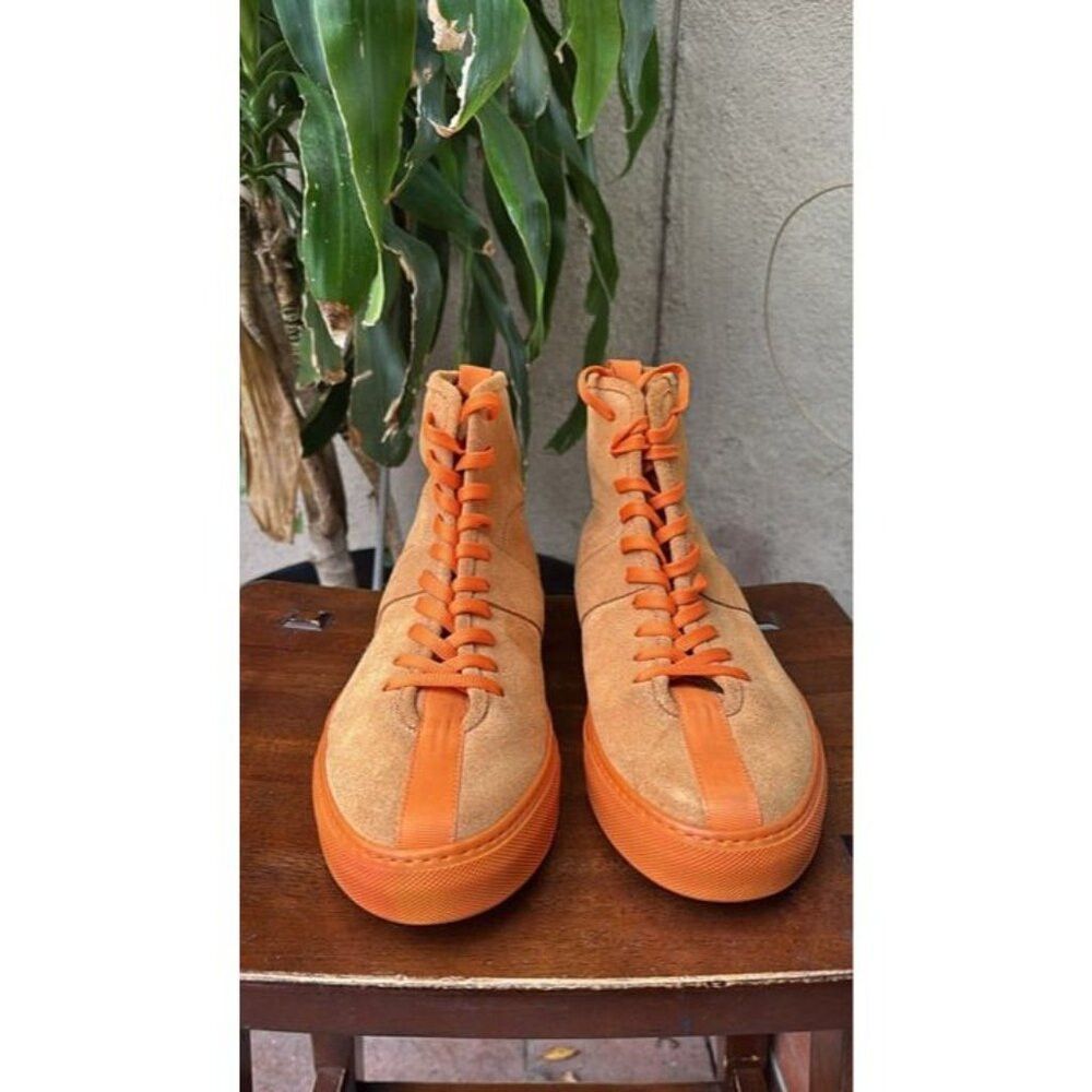 Daniel Patrick DANIEL PATRICK Size 43 (10) Men's Orange High top Shoes Des Size US 10 / EU 43 - 2 Thumbnail