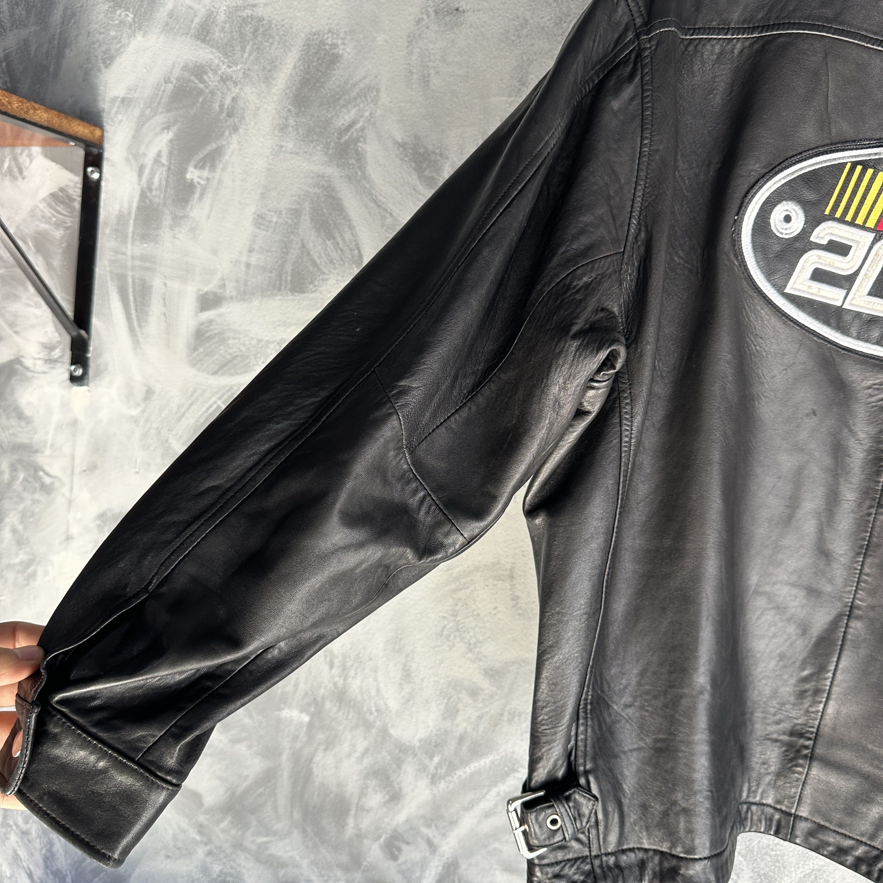 NASCAR Vintage Nascar Genuine Leather Jacket Men’s Sz Large Black Size US L / EU 52-54 / 3 - 8 Thumbnail