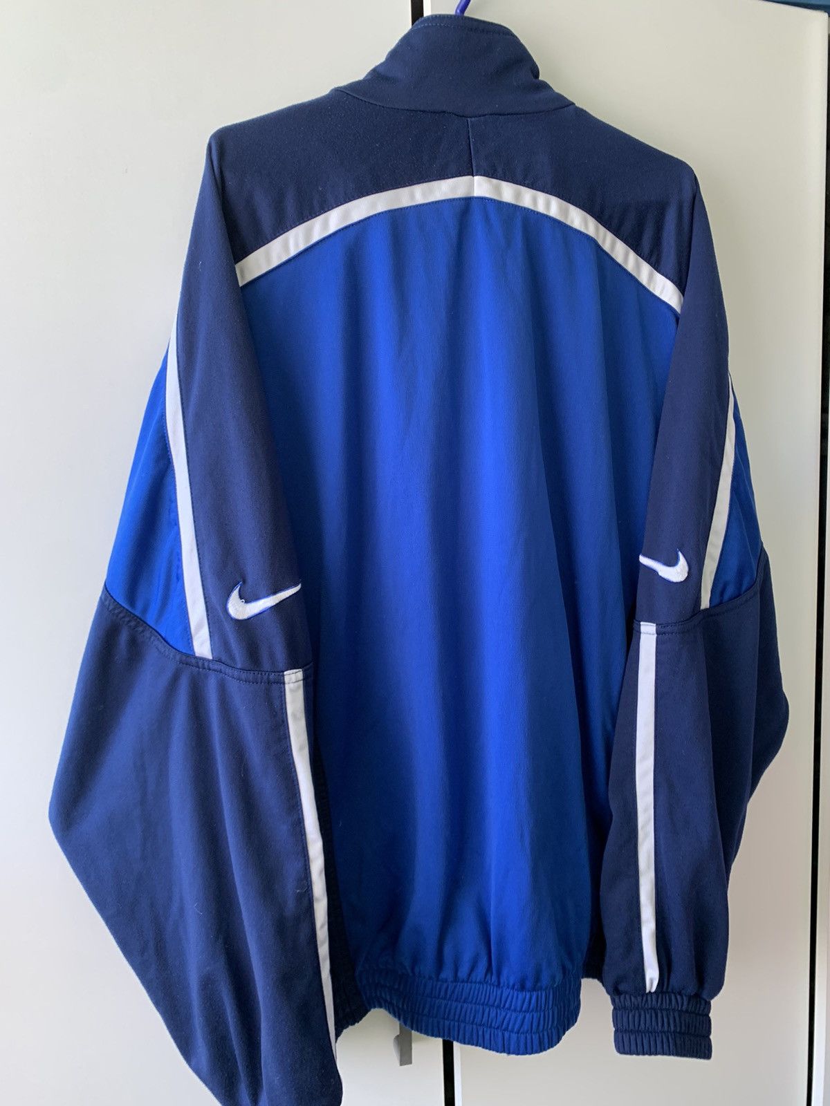 Nike Vintage 2000s Nike Premier Tracksuit Jacket Blue White XL Size US XL / EU 56 / 4 - 2 Thumbnail