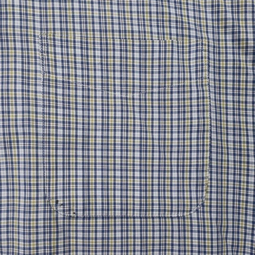 Haggar Haggar Button-Up Men Large Blue Plaid Short Sleeve Casual Shirt Size US L / EU 52-54 / 3 - 4 Thumbnail