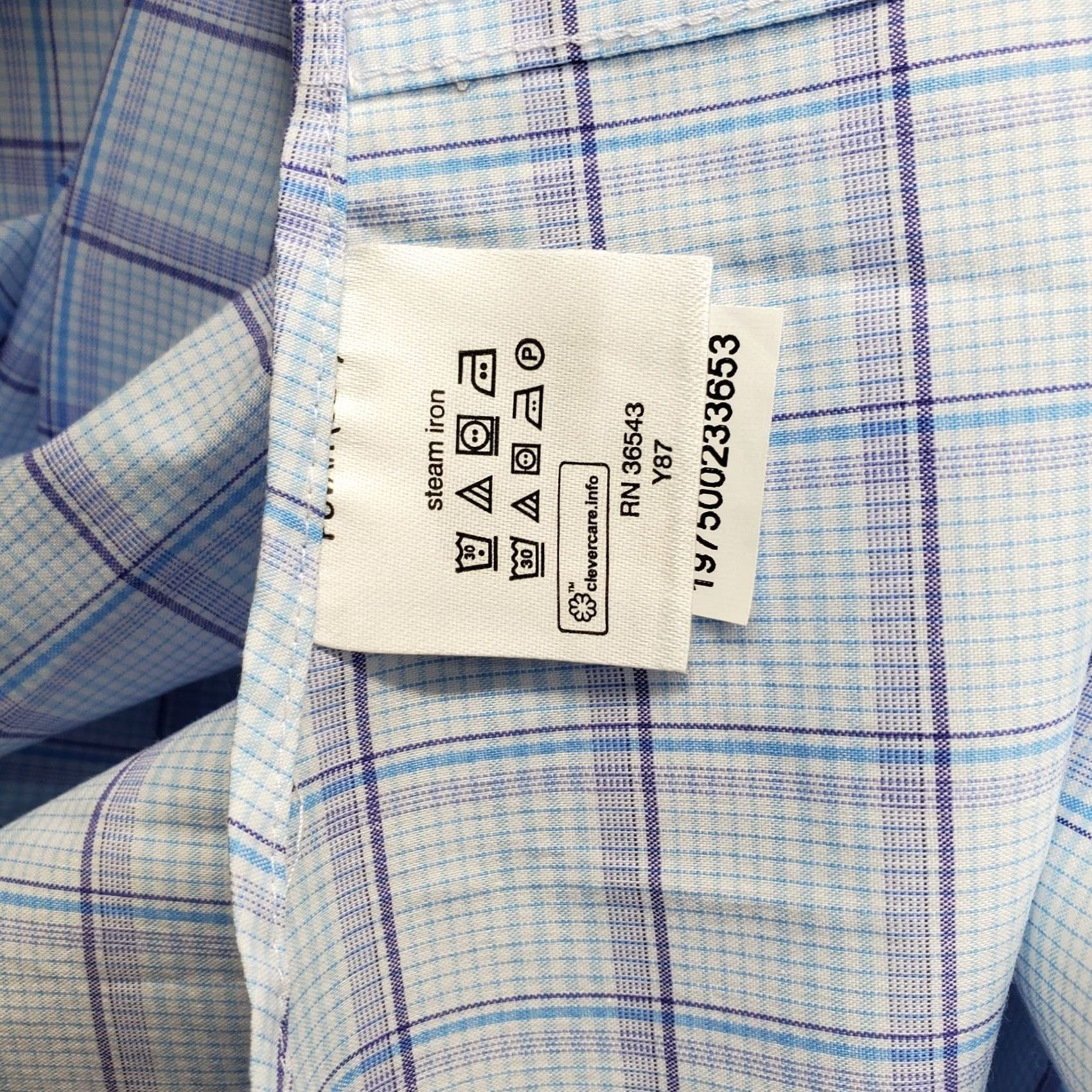 Van Heusen Van Heusen Mens Dress Shirt 18 Multicolor Plaid Ultra Wrinkle Free Shirt Size 48R - 6 Thumbnail