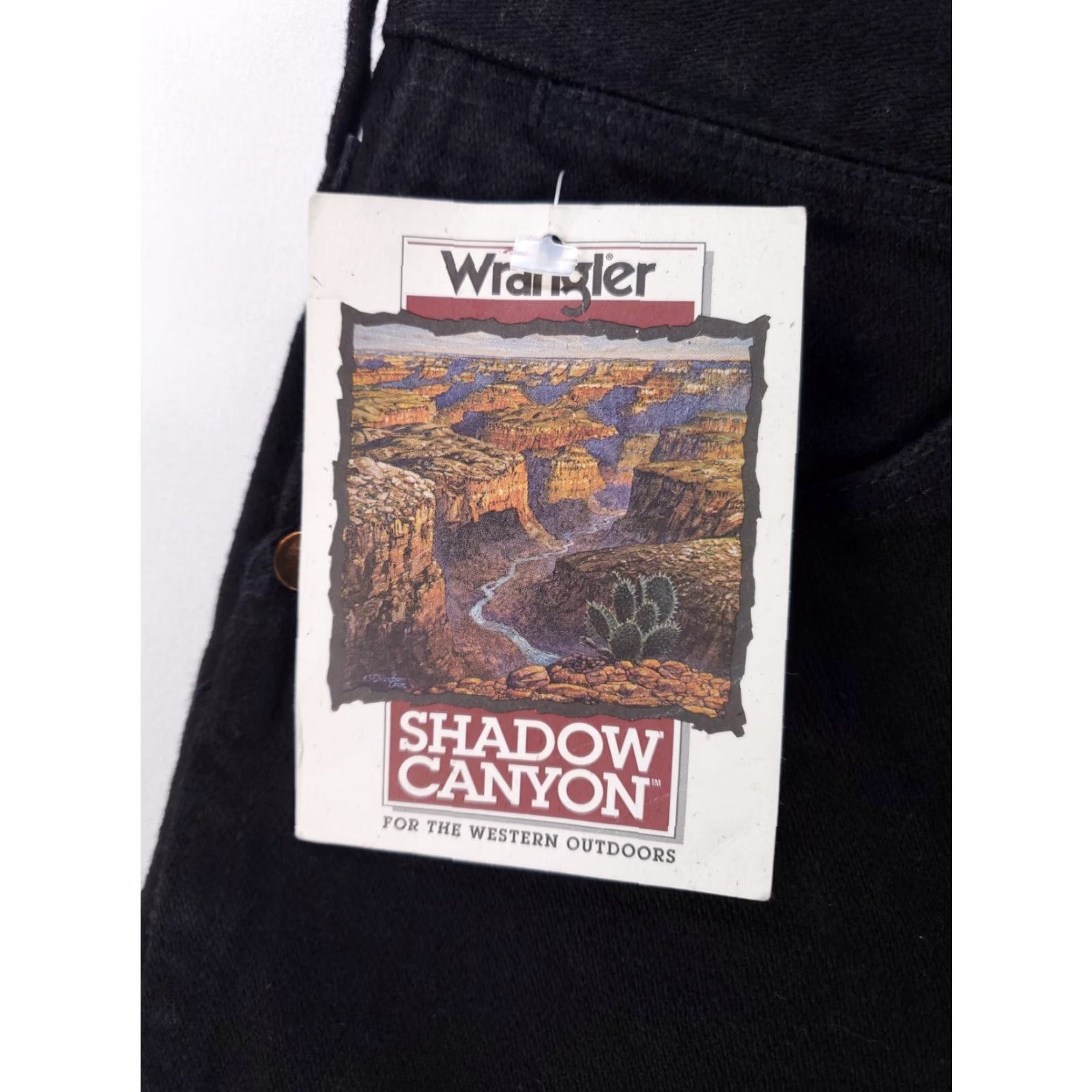 Wrangler VINTAGE Wrangler Jeans Slim Fit Black Western Wear Cowboy Mens 36 x 36 NWT 90s Jeans Mens Black Slim Fit Western Cowboy NWT Size US 36 / EU 52 - 3 Thumbnail