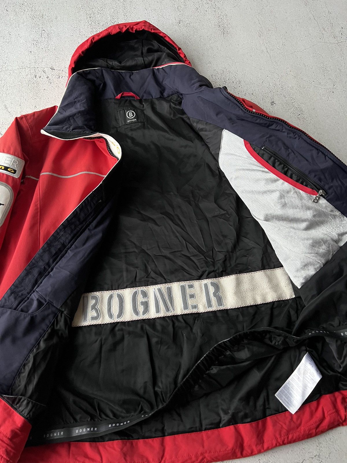 Bogner × Designer Bogner Team Racing Red Insulated Ski Jacket Size US L / EU 52-54 / 3 - 16 Thumbnail