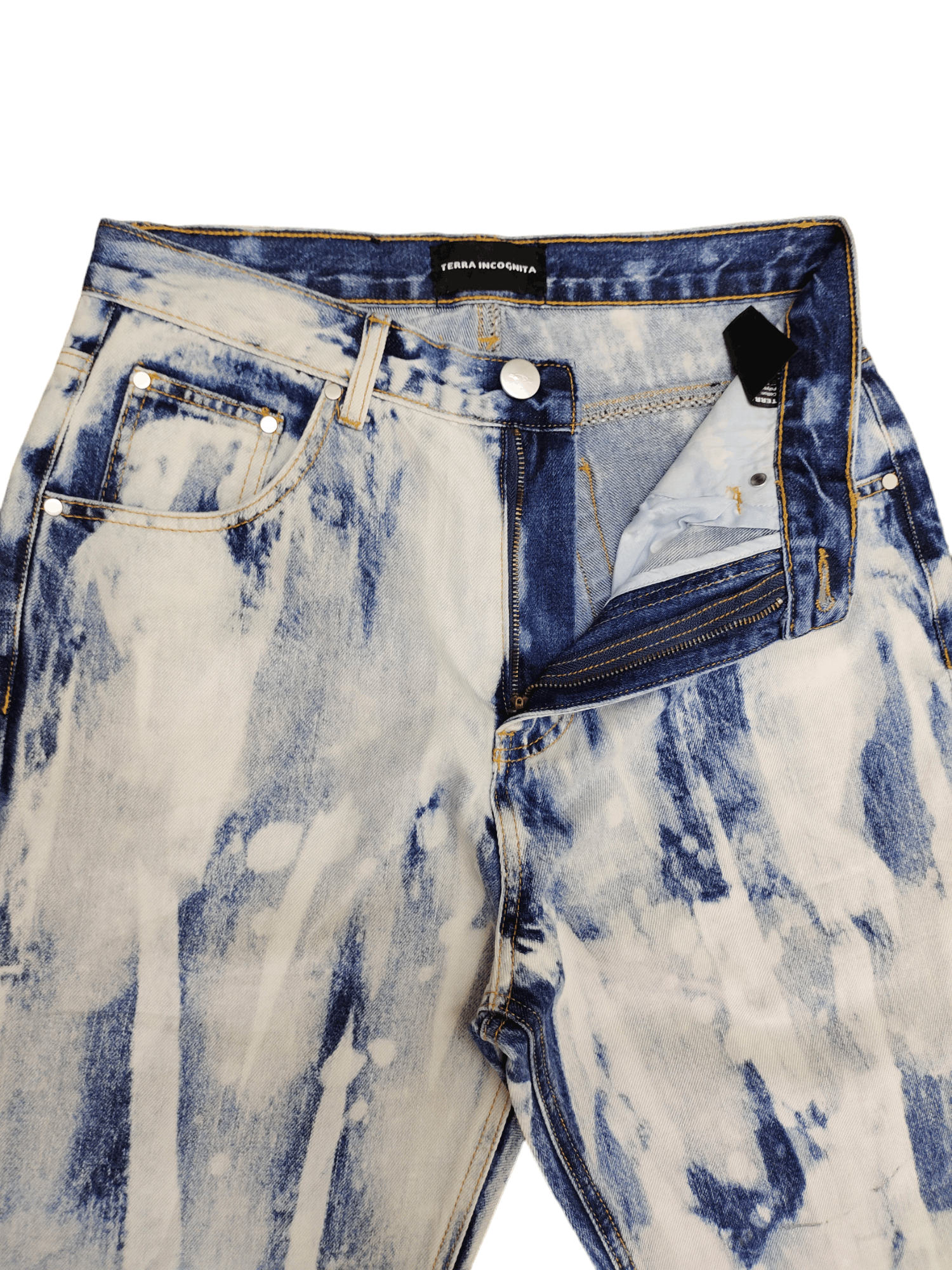 If Six Was Nine Flare Baggy Jean Terra Incognita Boot Cut Wide Leg Acid Wash Size US 29 - 11 Thumbnail
