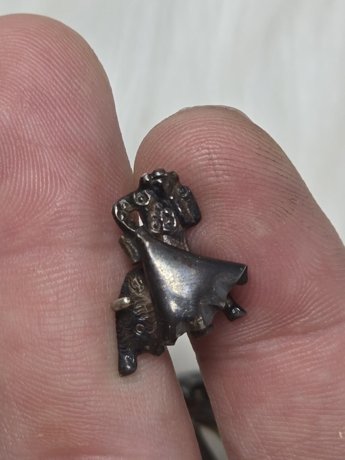 The Unbranded Brand Vintage Sterling Silver Bullfighter Matador & Bull Cufflinks Size ONE SIZE - 9 Thumbnail