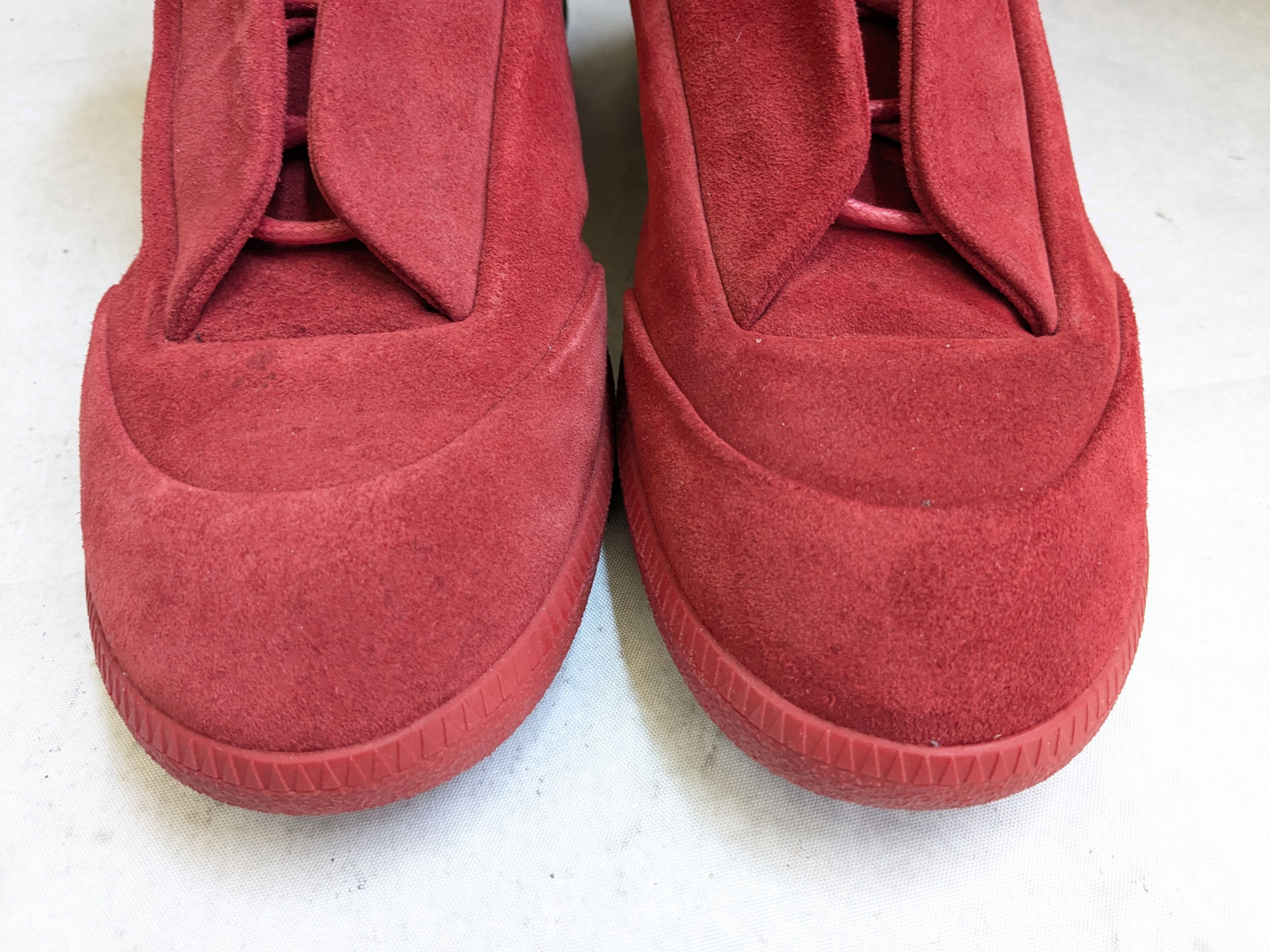 Maison Margiela Maison Margiela Future Red Black 13 46 High Tops Size US 13 / EU 46 - 4 Thumbnail