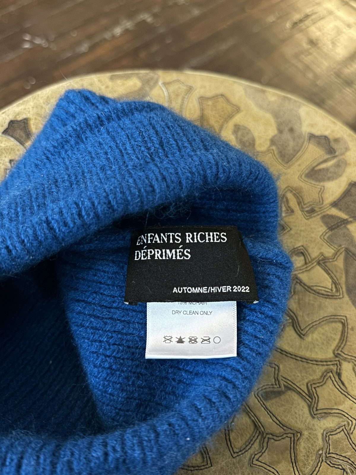 Enfants Riches Deprimes ERD BLUE EMBROIDERED BEANIE SZ L Size ONE SIZE - 3 Thumbnail