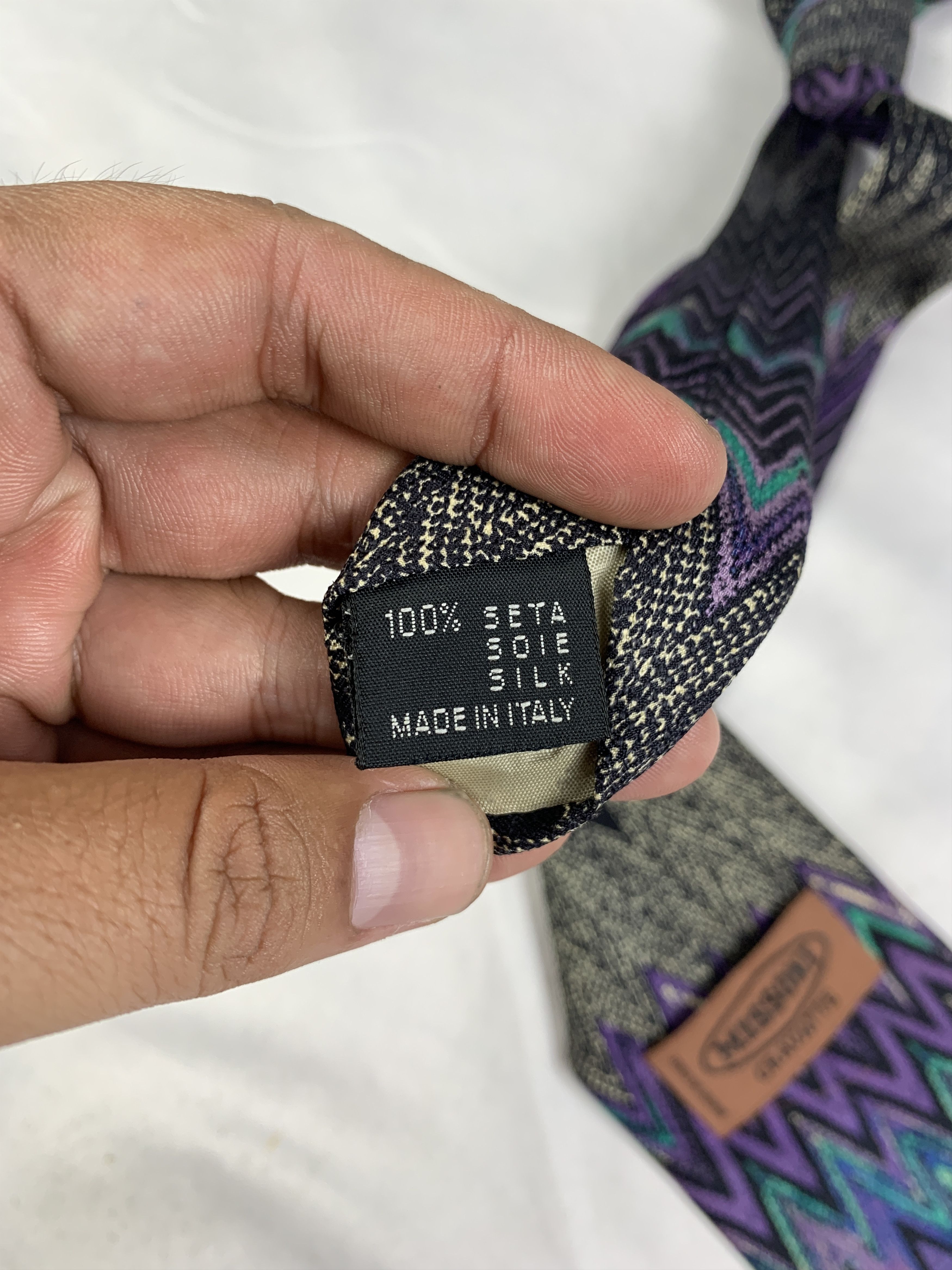 Missoni 2000s Missoni Zig-zag Multicolor Tie (OSFA) Size ONE SIZE - 7 Thumbnail