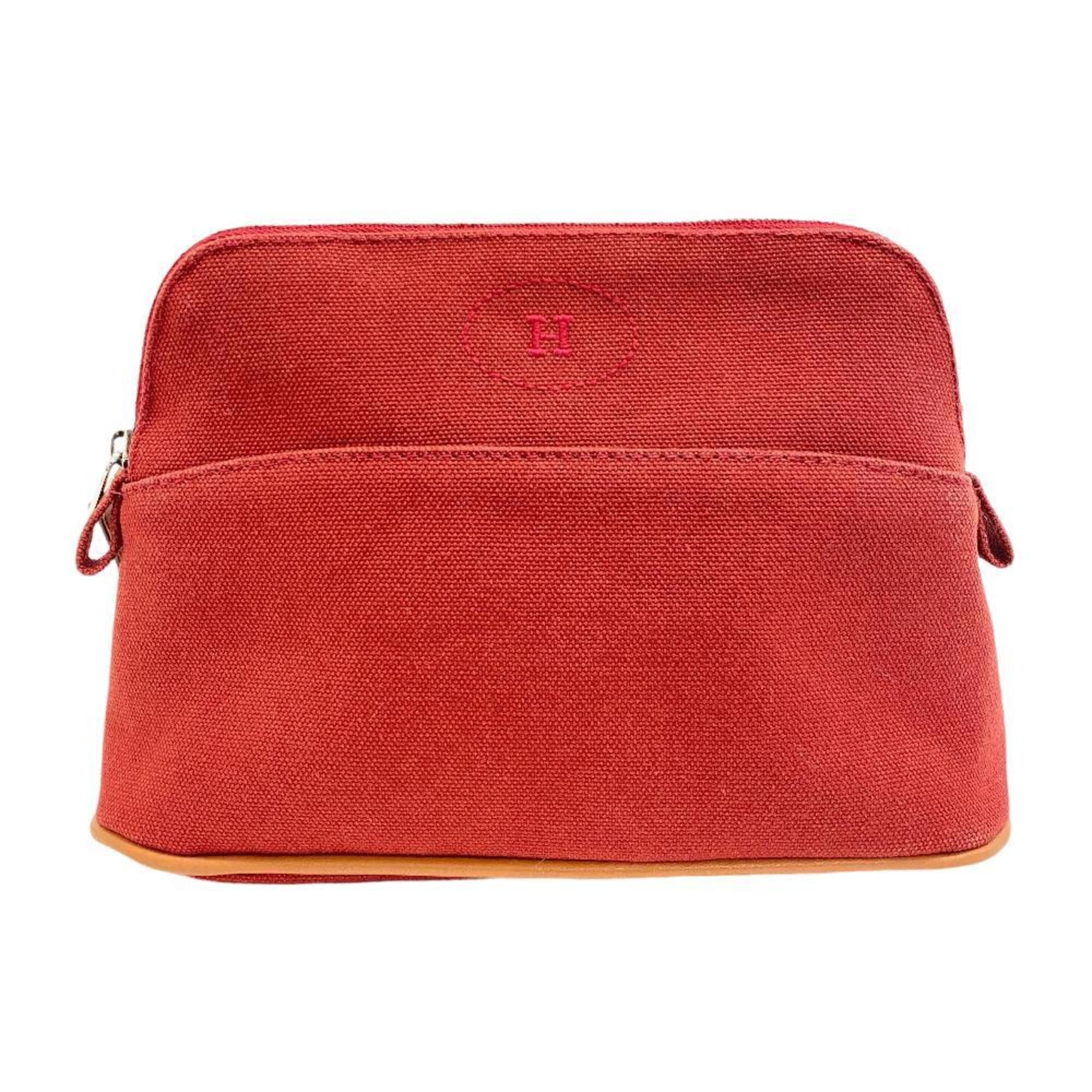 image of Hermes Bolide Pouch Pm Red Ladies, Women's