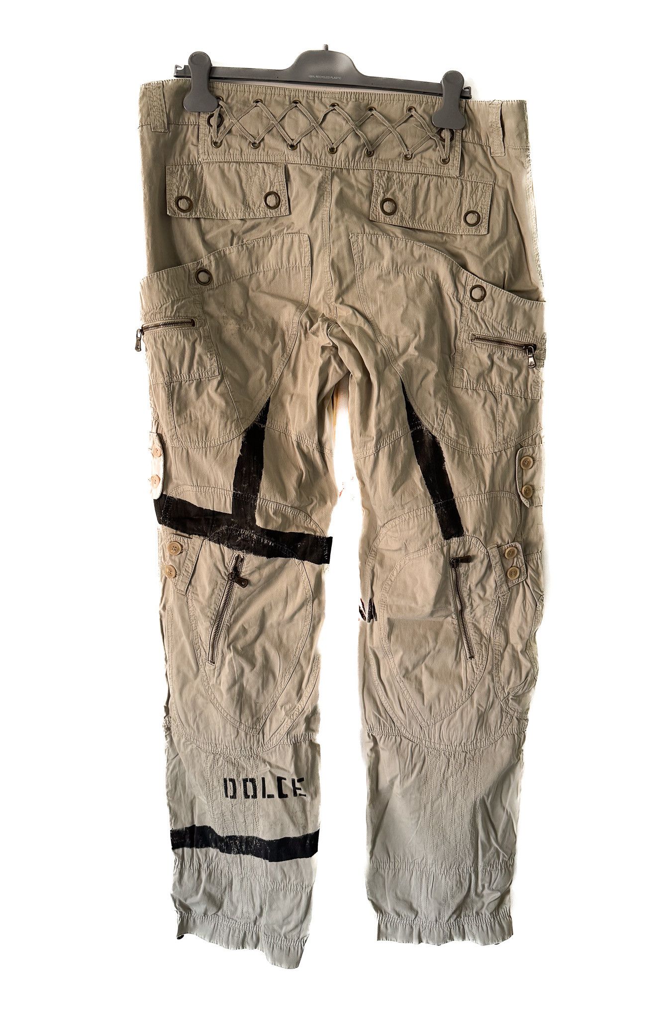 Dolce & Gabbana S/S 2004 RUNWAY CARGO ARMY PANTS Size US 36 / EU 52 - 3 Thumbnail