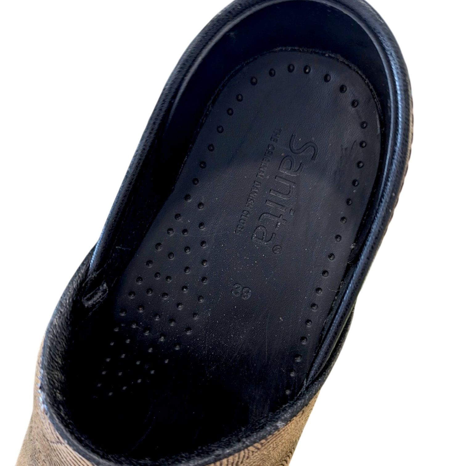 Other Sanita Brown Textured Wave Danish Clogs Size 39 Size US 8 / IT 38 - 8 Thumbnail