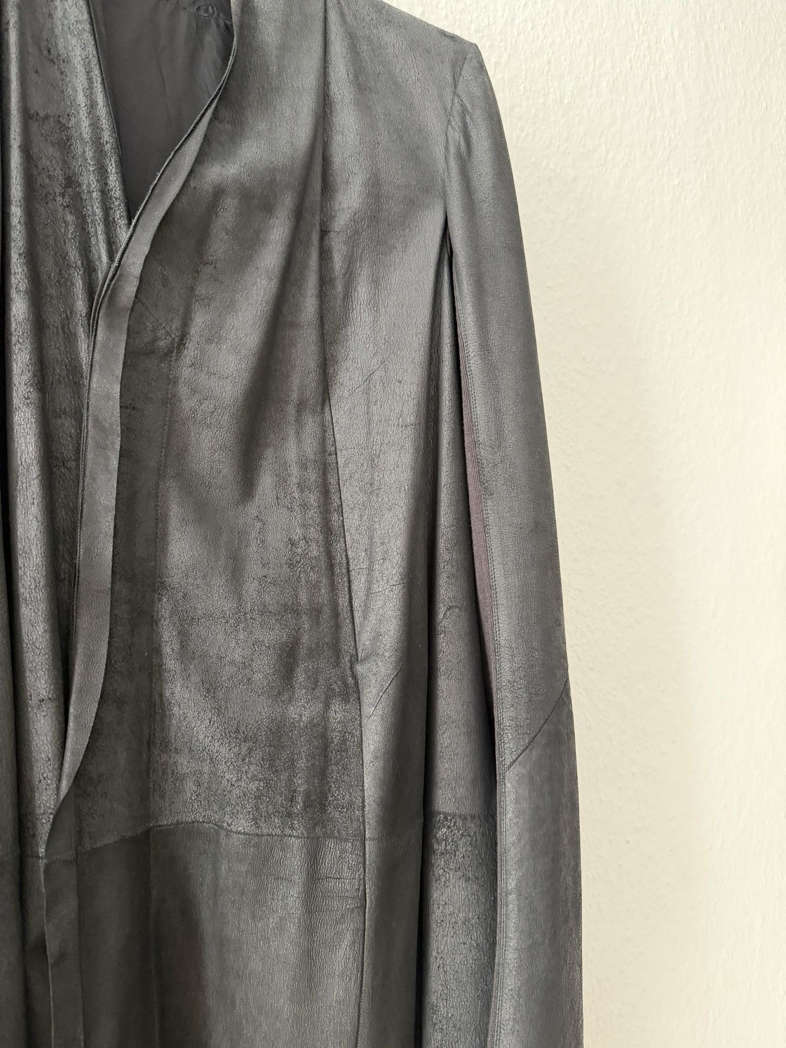 Rick Owens S/S 13 "ISLAND" Blistered Lamb Leather Coat Rick Owens Size US L / EU 52-54 / 3 - 9 Thumbnail