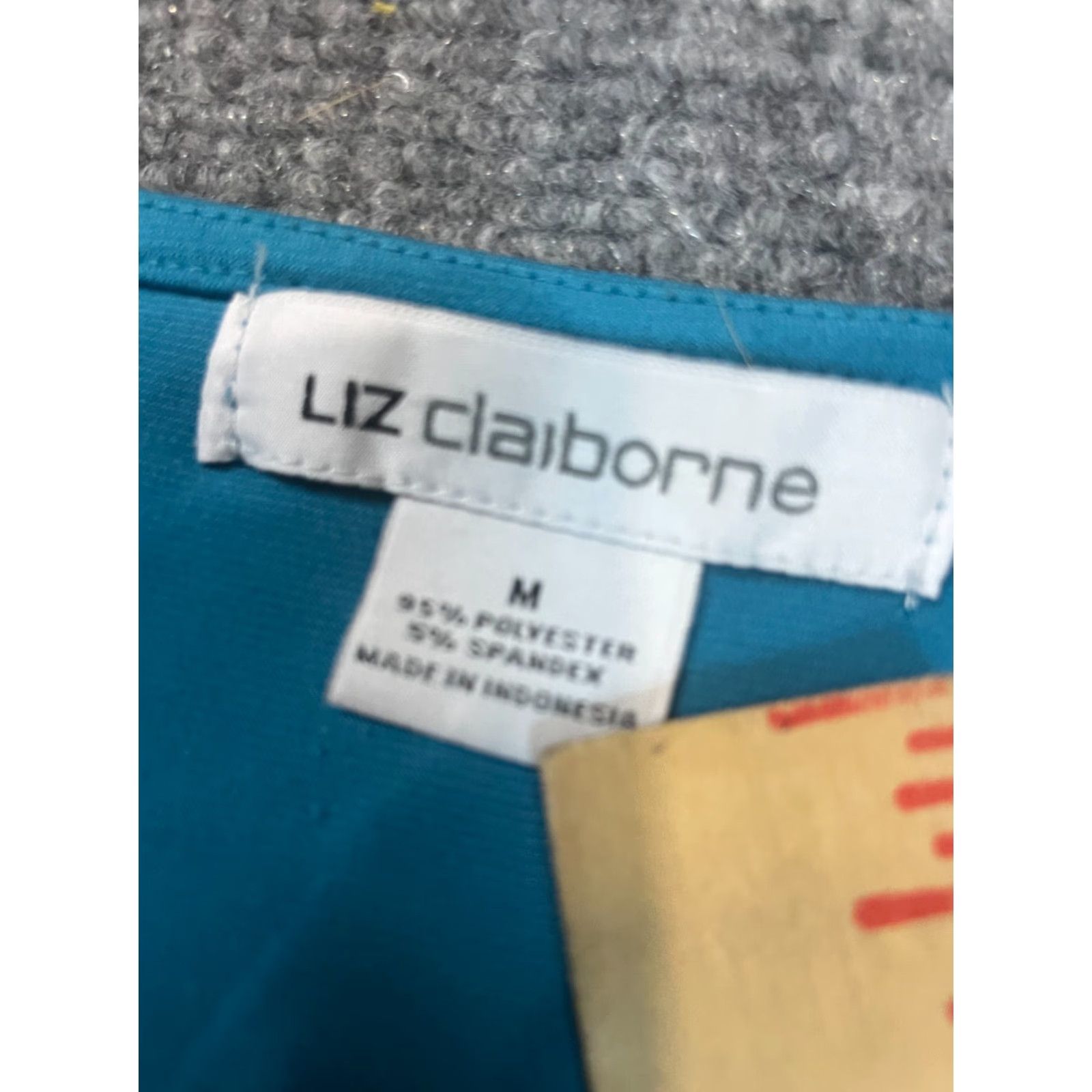 Liz Claiborne Liz Claiborne Top Womens Medium Teal Blue Sleeveless Blouse Size M / US 6-8 / IT 42-44 - 5 Thumbnail