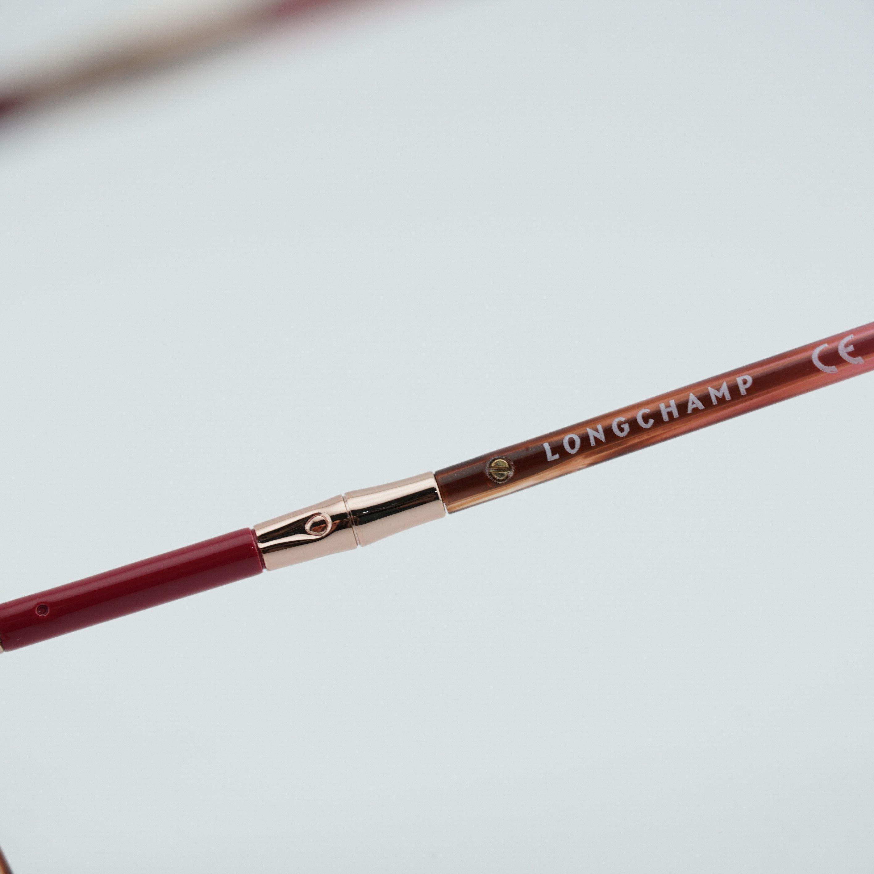 Longchamp Longchamp LO2726 602 Eyeglasses Red Horn 54mm Square Frame Size ONE SIZE - 5 Thumbnail