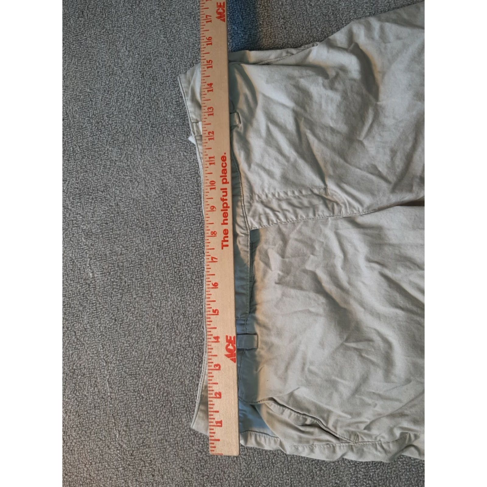 Mossimo Mossimo Womens Shorts Size 4 Stretch Casual Beige Regular Front Pockets Zip Boyfriend Cotton Blend Vintage No Size 27" / US 4 / IT 40 - 2 Thumbnail