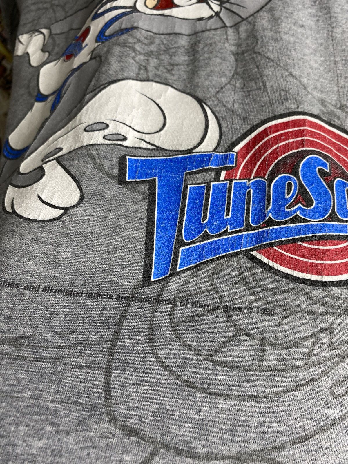 Vintage 90’s Vintage Looney Tunes Space Jam Tee Shirt Medium Size US M / EU 48-50 / 2 - 3 Thumbnail