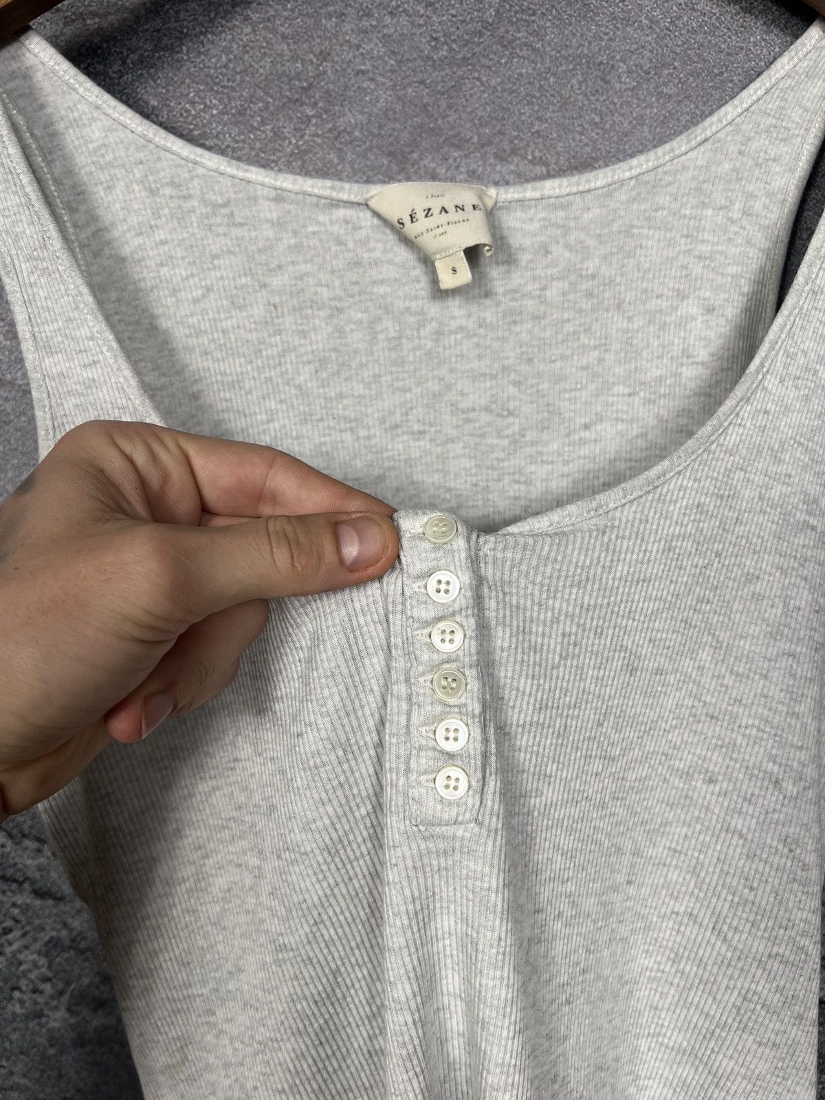 Sezane Sezane Classic Grey Tank Top Size S Size S / US 4 / IT 40 - 4 Thumbnail