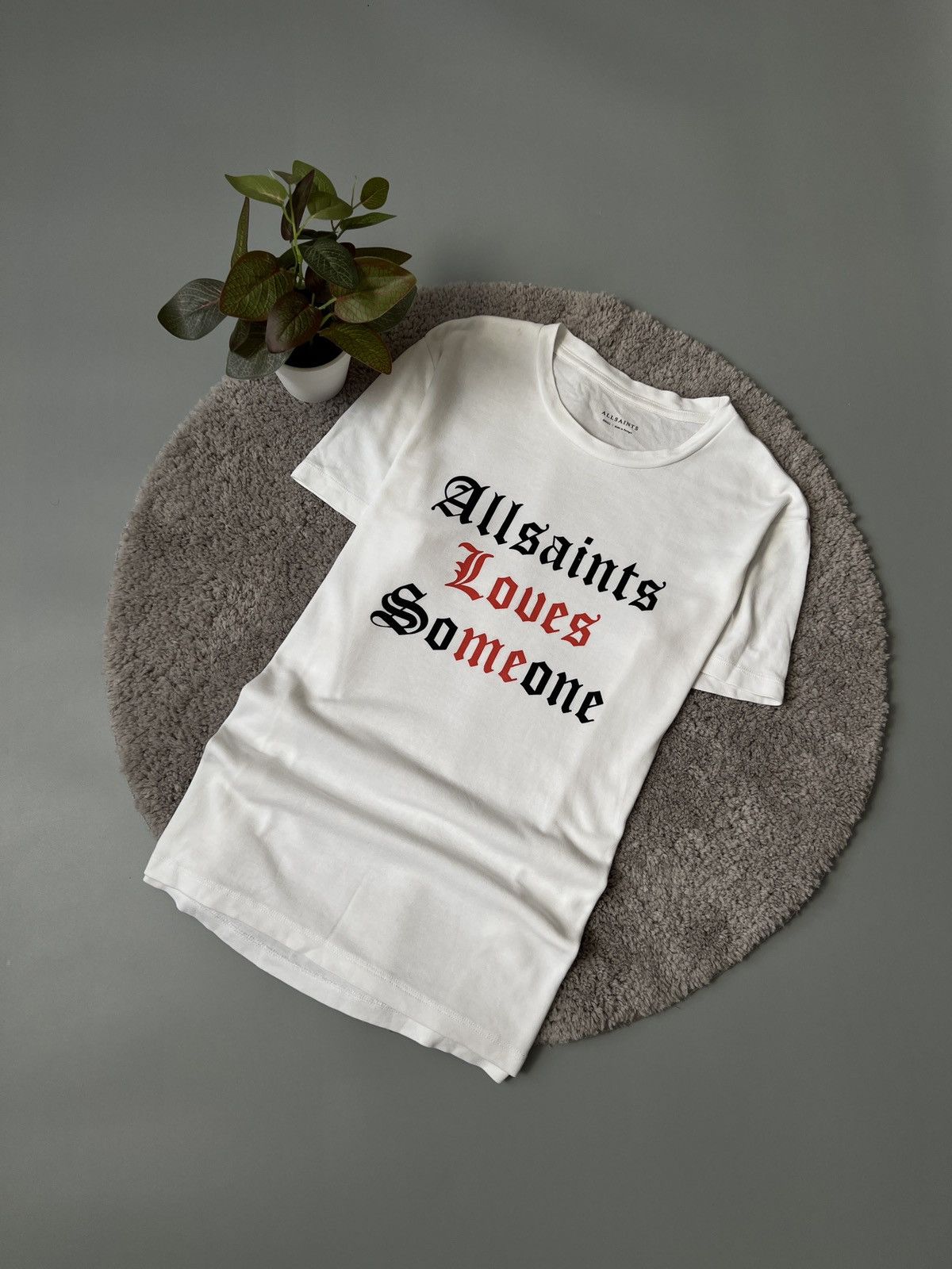 Allsaints × Vintage Allsaints big logo white t-shirt M sz Size US S / EU 44-46 / 1 - 1 Thumbnail