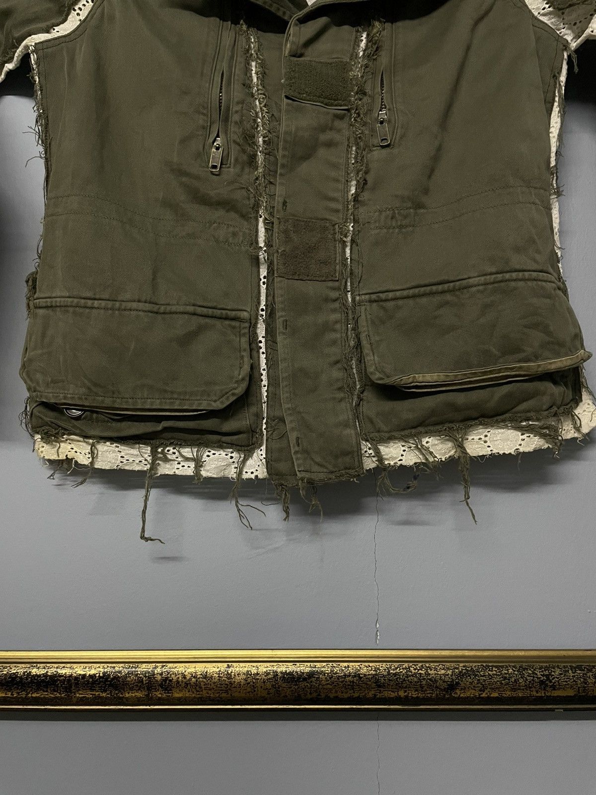 Vintage Vintage 60s Distressed Army Layered Classic Cut Jacket Style Size US XS / EU 42 / 0 - 5 Thumbnail