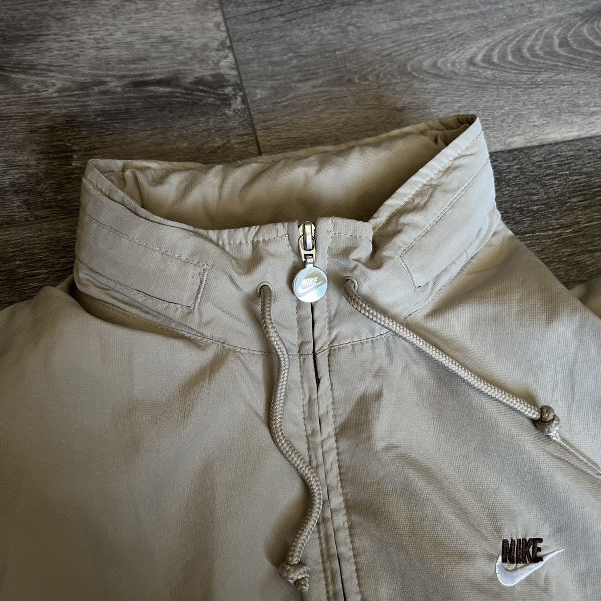 Nike × Vintage Vintage 2000s Nike Zip Up Hooded Light Jacket Swoosh Coaches Size US L / EU 52-54 / 3 - 13 Thumbnail