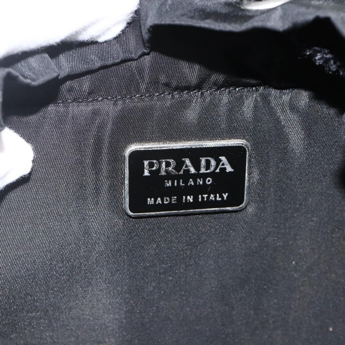 PRADA Backpack Nylon Black Silver Auth 175381 - Jerrillo display picture 3