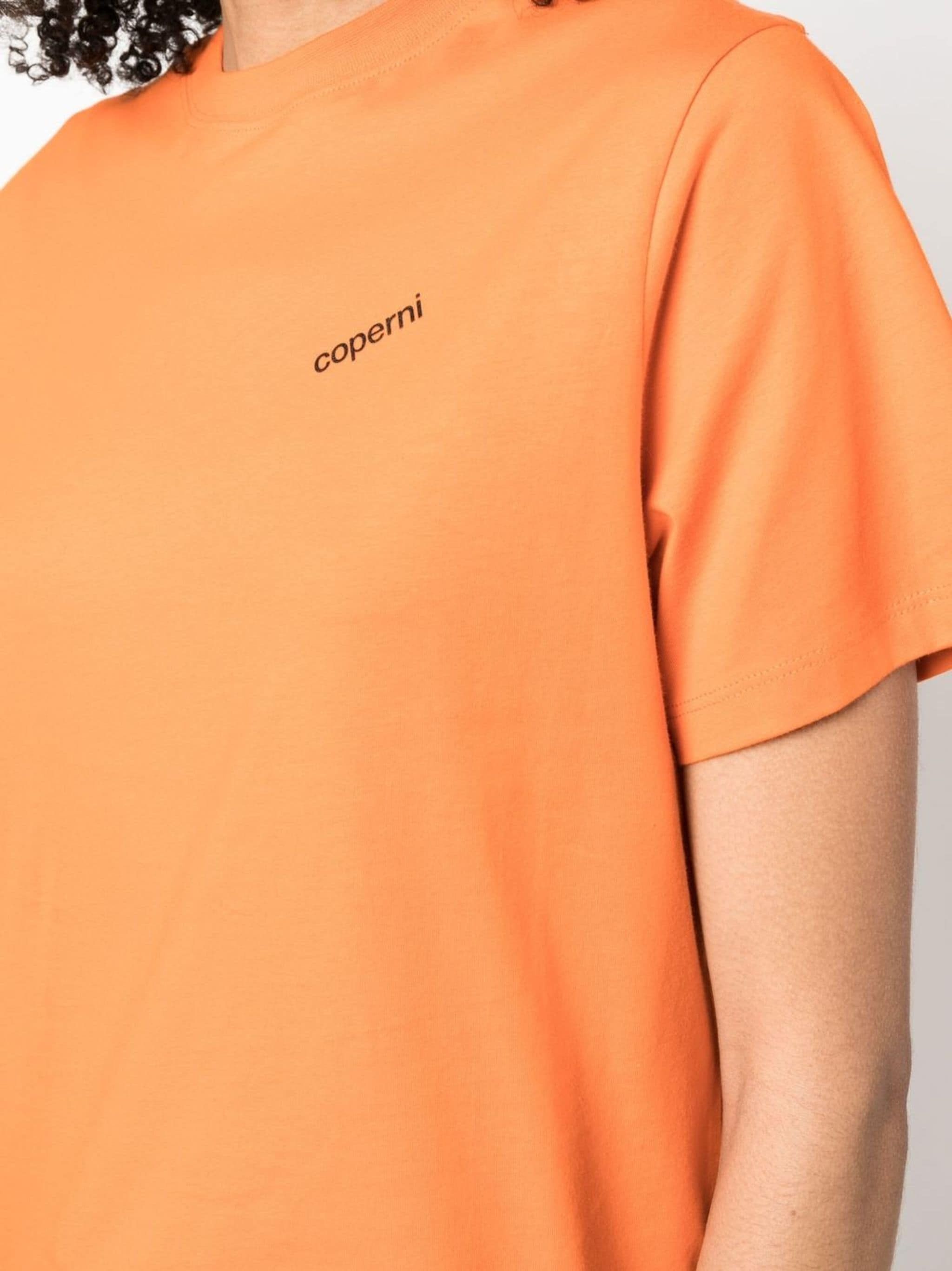 Coperni o1mle0524 Logo Printed T-Shirt in Orange Size XS / US 0-2 / IT 36-38 - 5 Thumbnail