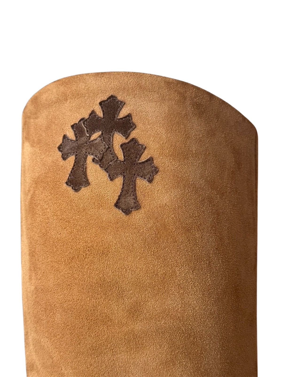 Chrome Hearts Chrome Hearts Sugar Jones Brown Suede Cross Patch Boots Size US 8 / IT 38 - 5 Thumbnail