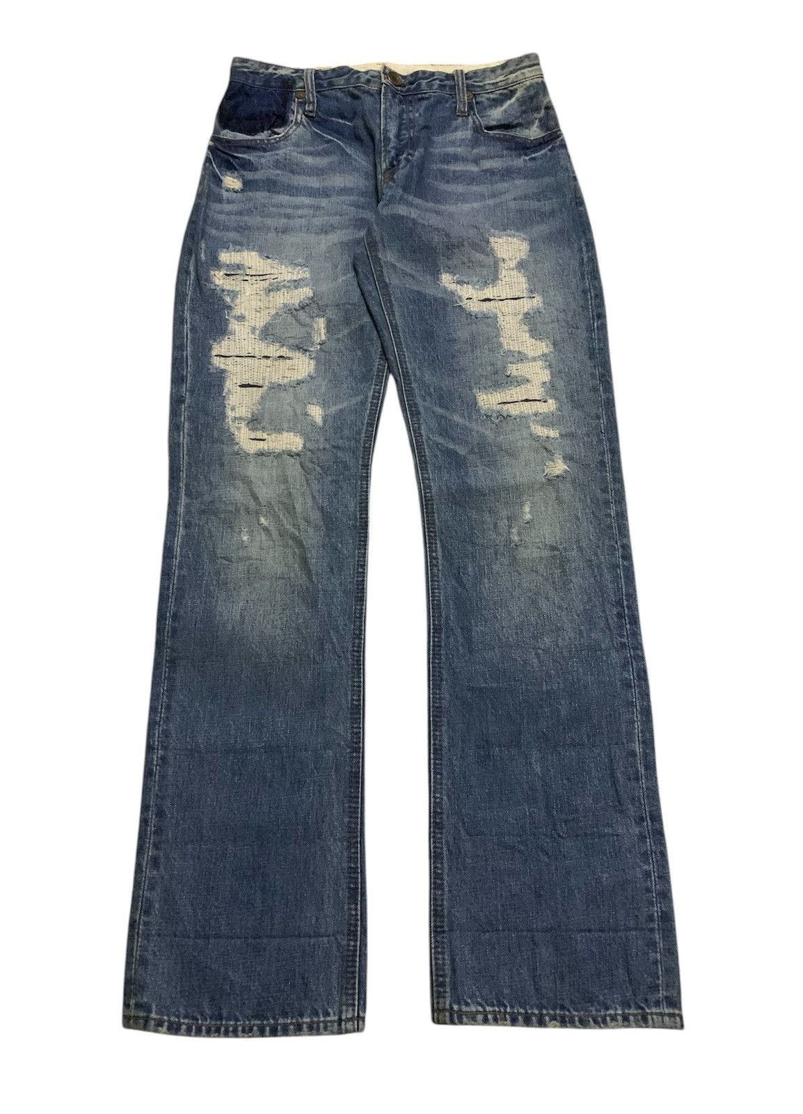 Japanese Brand Vintage Westwood Outfitters Boro Denim Size 29" - 1 Thumbnail