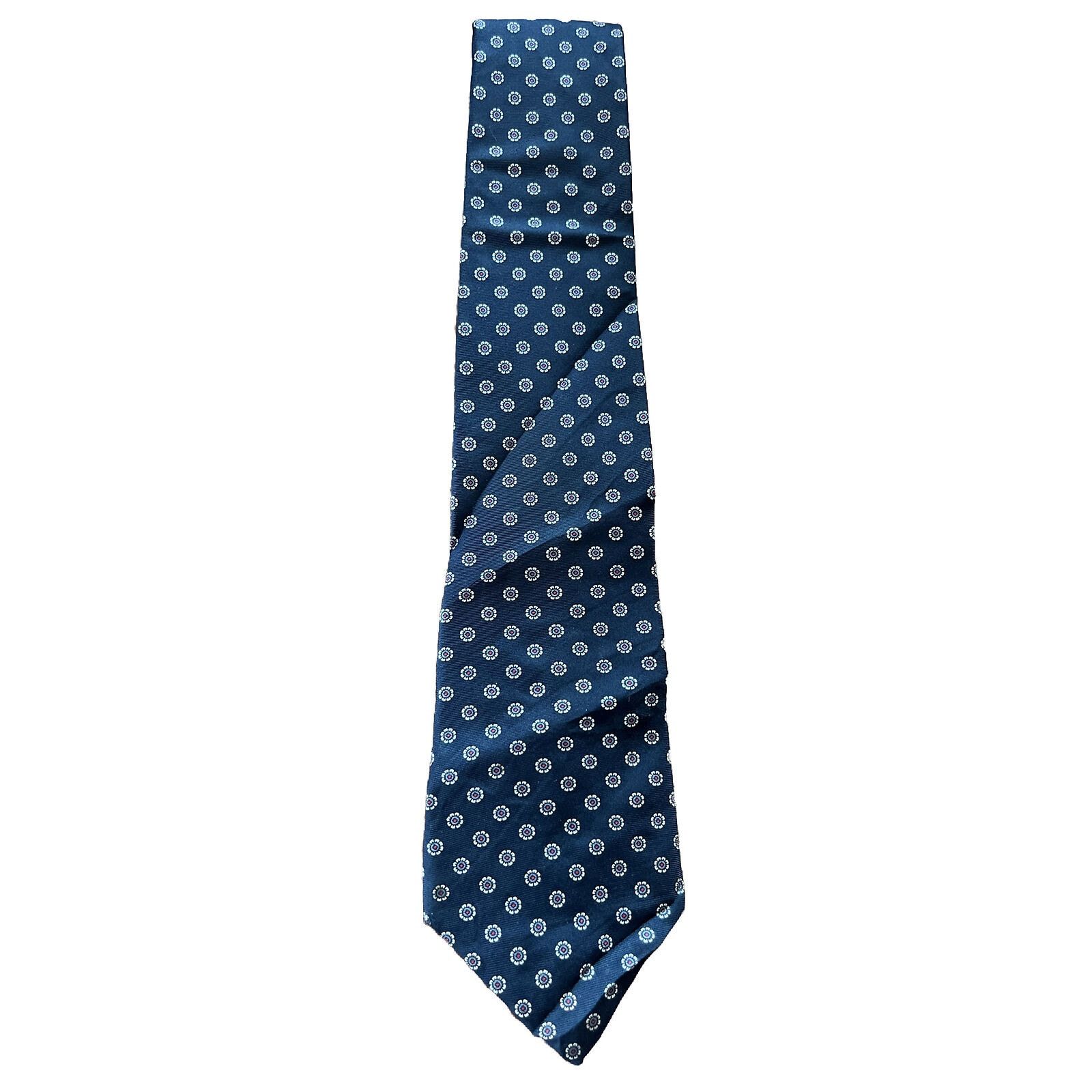 Bert Pulitzer Bert Pulitzer Vintage Men’s Navy Blue Floral Silk Tie EUC Size ONE SIZE - 1 Thumbnail