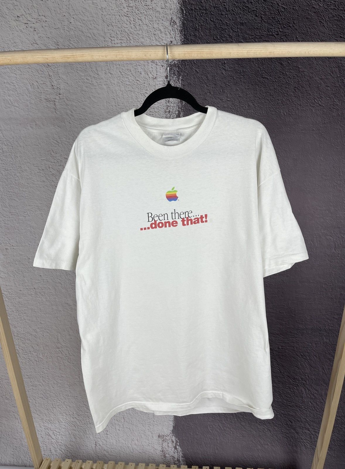 Apple × Mackintosh Apple Macintosh vintage ~1995 Hanes made in USA tee shirt Size US XL / EU 56 / 4 - 1 Thumbnail