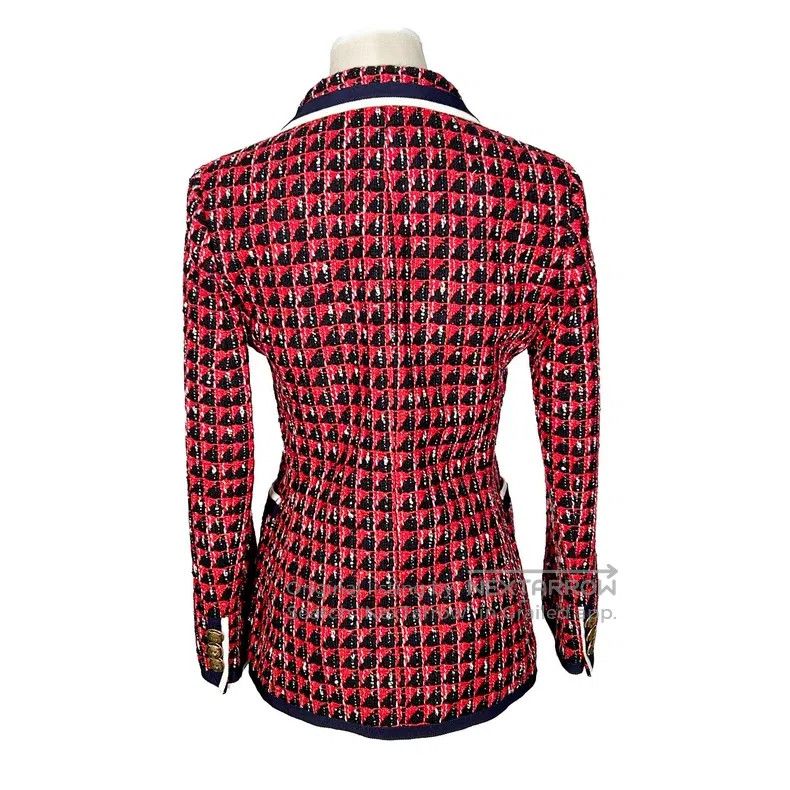 Gucci Gucci Red check coat Size S / US 4 / IT 40 - 7 Thumbnail