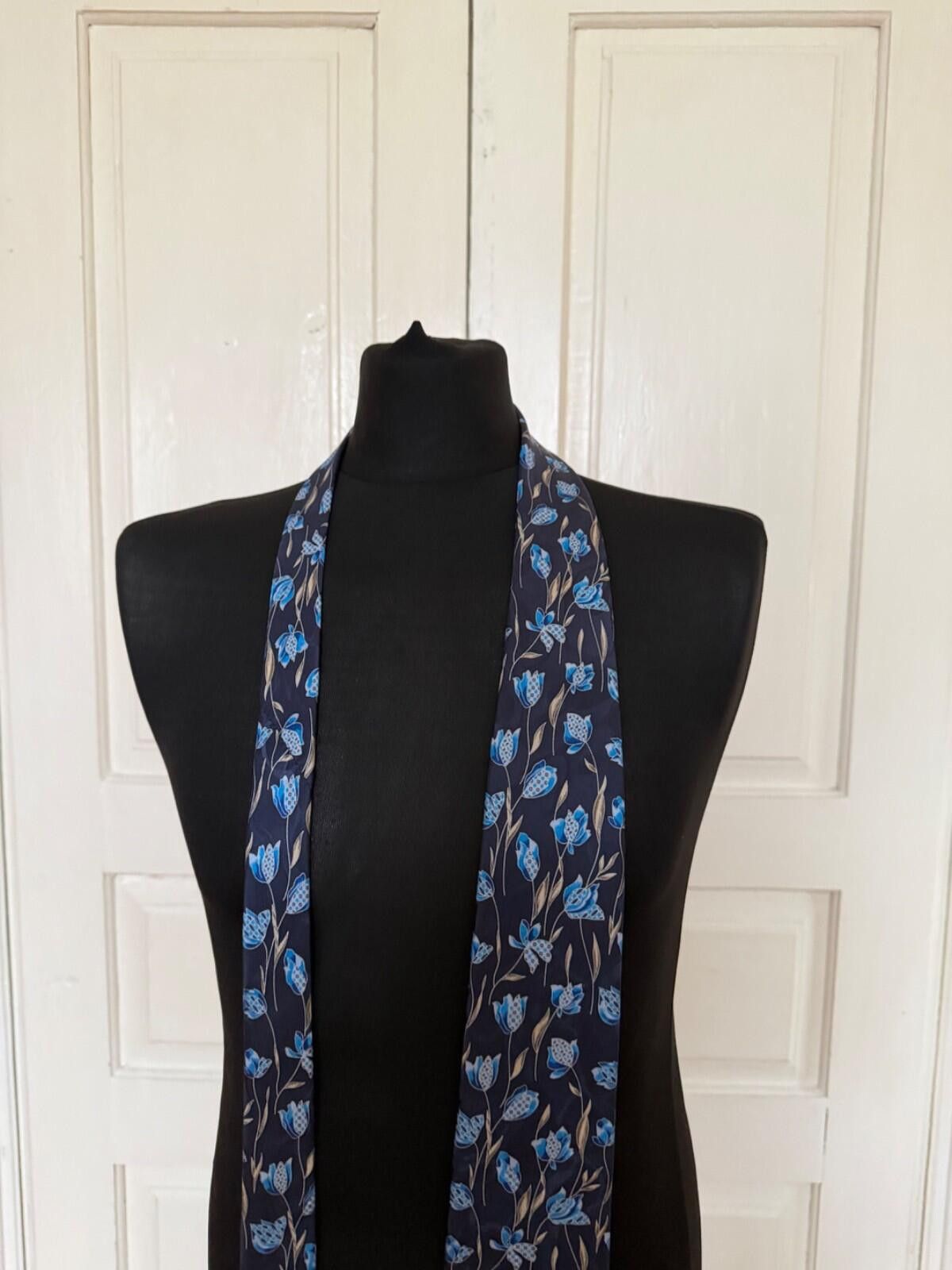 Brioni Brioni Silk Blue Flovers Tie Size ONE SIZE - 2 Thumbnail