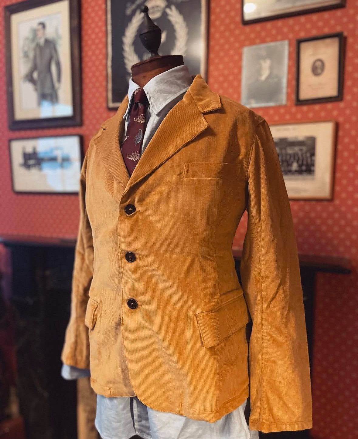 Vintage 1930s "Fairbanks" Travellers Jacket - Fawn Corduroy Size US M / EU 48-50 / 2 - 5 Thumbnail