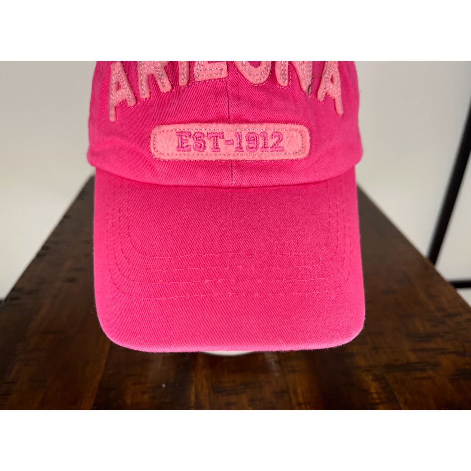 Vintage Arizona Est 1912 Hat Strap Back Adult One Size Pink Embroidered 100% Acrylic Banana Expression Snapback Size ONE SIZE - 3 Thumbnail