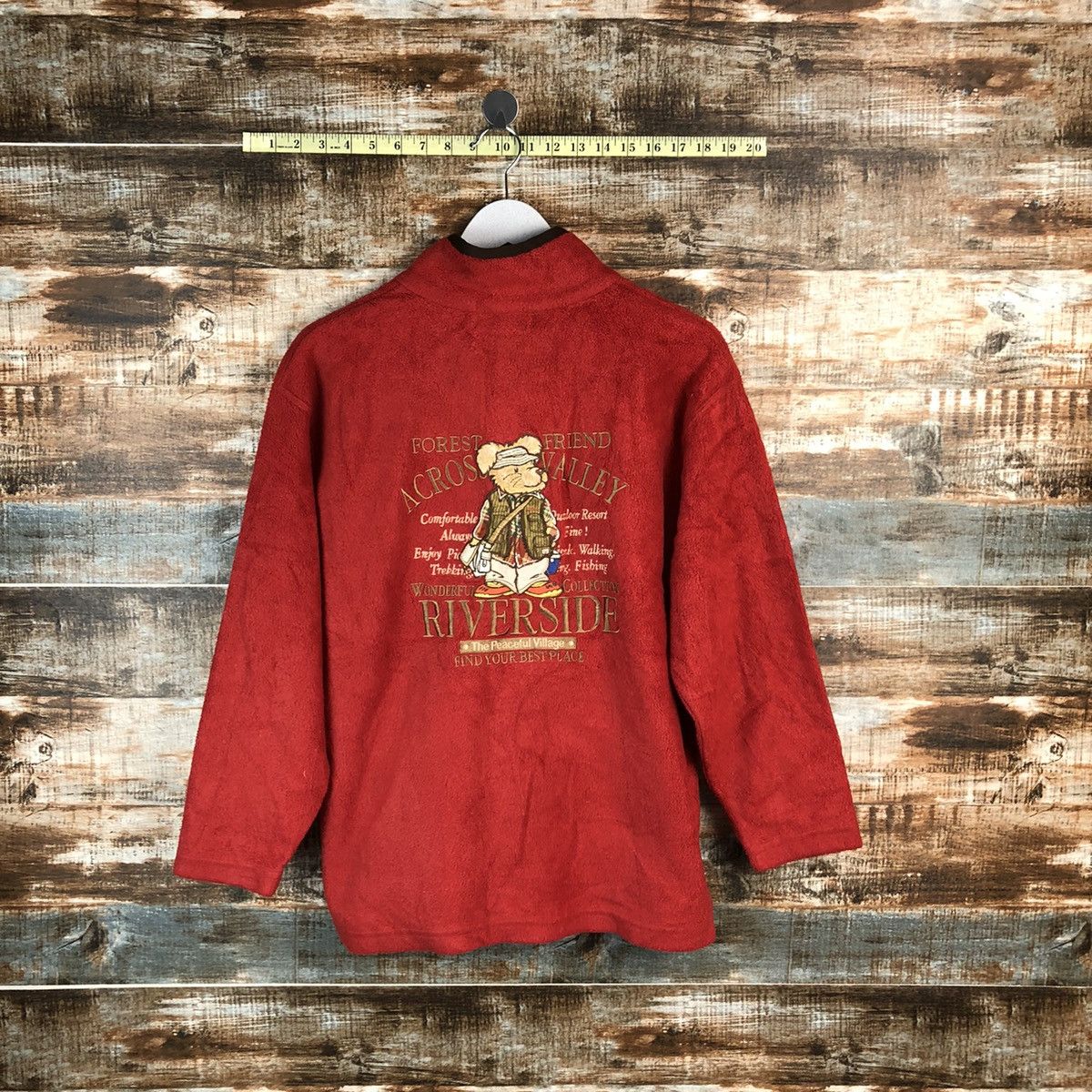 Japanese Brand Nature Friends Red vintage Sweatshirt #A1528 Size US M / EU 48-50 / 2 - 1 Thumbnail
