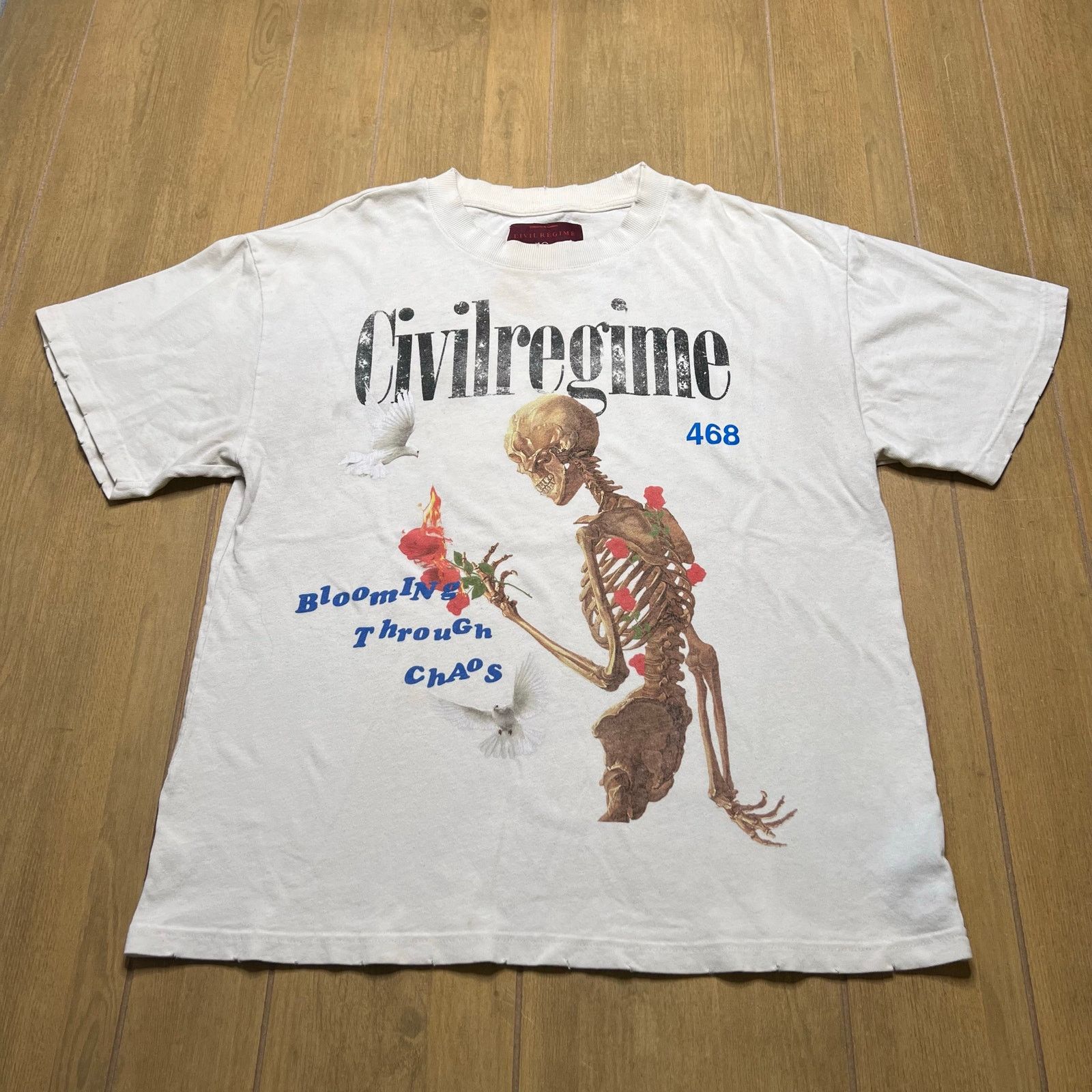 Civil Regime Civil Regime Blooming Through Chaos Skeleton T Shirt M Y2K Size US M / EU 48-50 / 2 - 1 Thumbnail