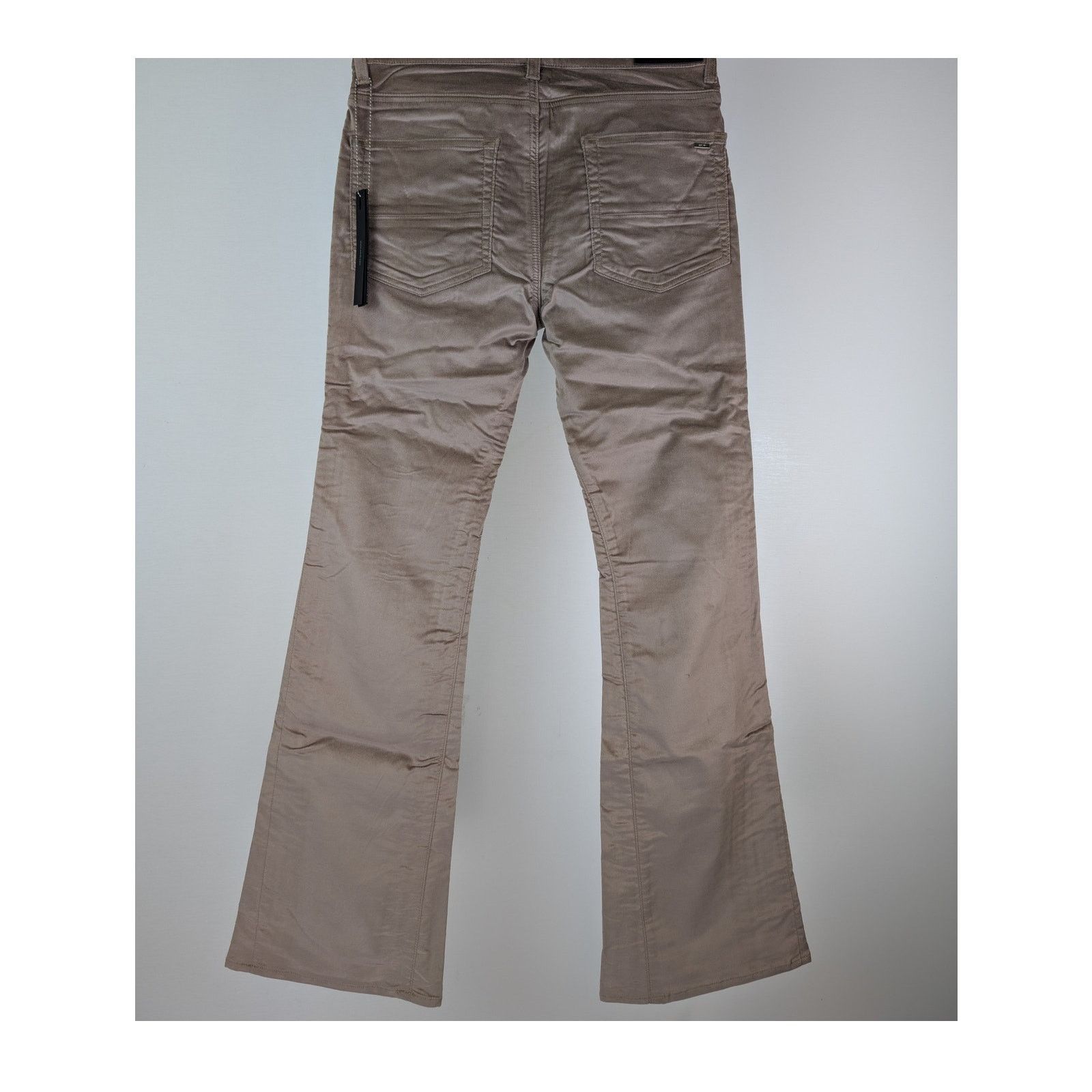 Amiri o1rshd1 Velour Flare Stack Pants in Sand Size US 34 / EU 50 - 12 Thumbnail