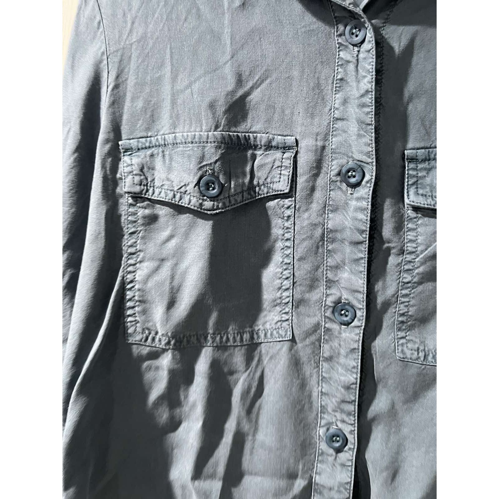 Bella Dahl Bella Dahl Utility Shirt Jacket S Green Button Front A001598 Size S / US 4 / IT 40 - 10 Thumbnail