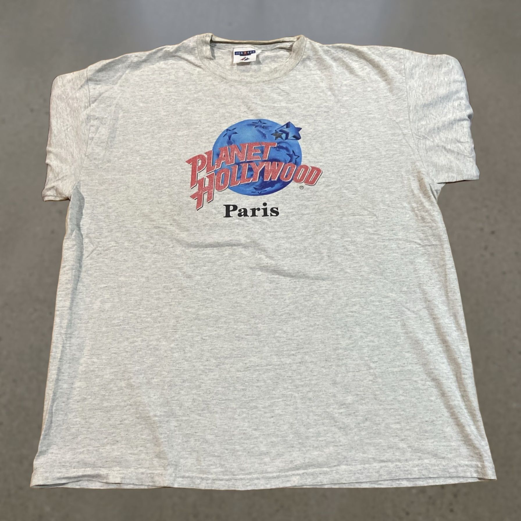 Planet Hollywood VINTAGE Planet Hollywood Shirt Mens XL 90s Paris White Cotton T-Shirt Crew Neck Short Sleeve Logo Travel City Double-Sided"} Size US L / EU 52-54 / 3 - 1 Thumbnail