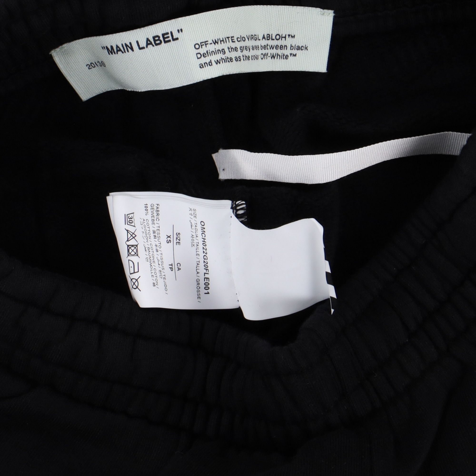 Off-White Black Tape Diagonals Logo Sweatpants Size 28" / US 6 / IT 42 - 7 Thumbnail