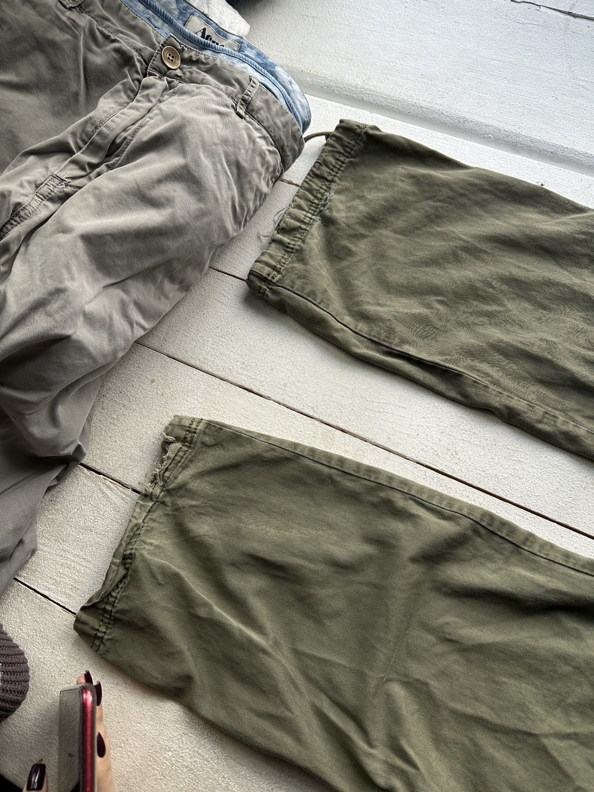 Other 🚨RARE 90s MULTIPOCKET Stone Wash OLIVE GREEN Jeans Mens 30 Size US 30 / EU 46 - 12 Thumbnail