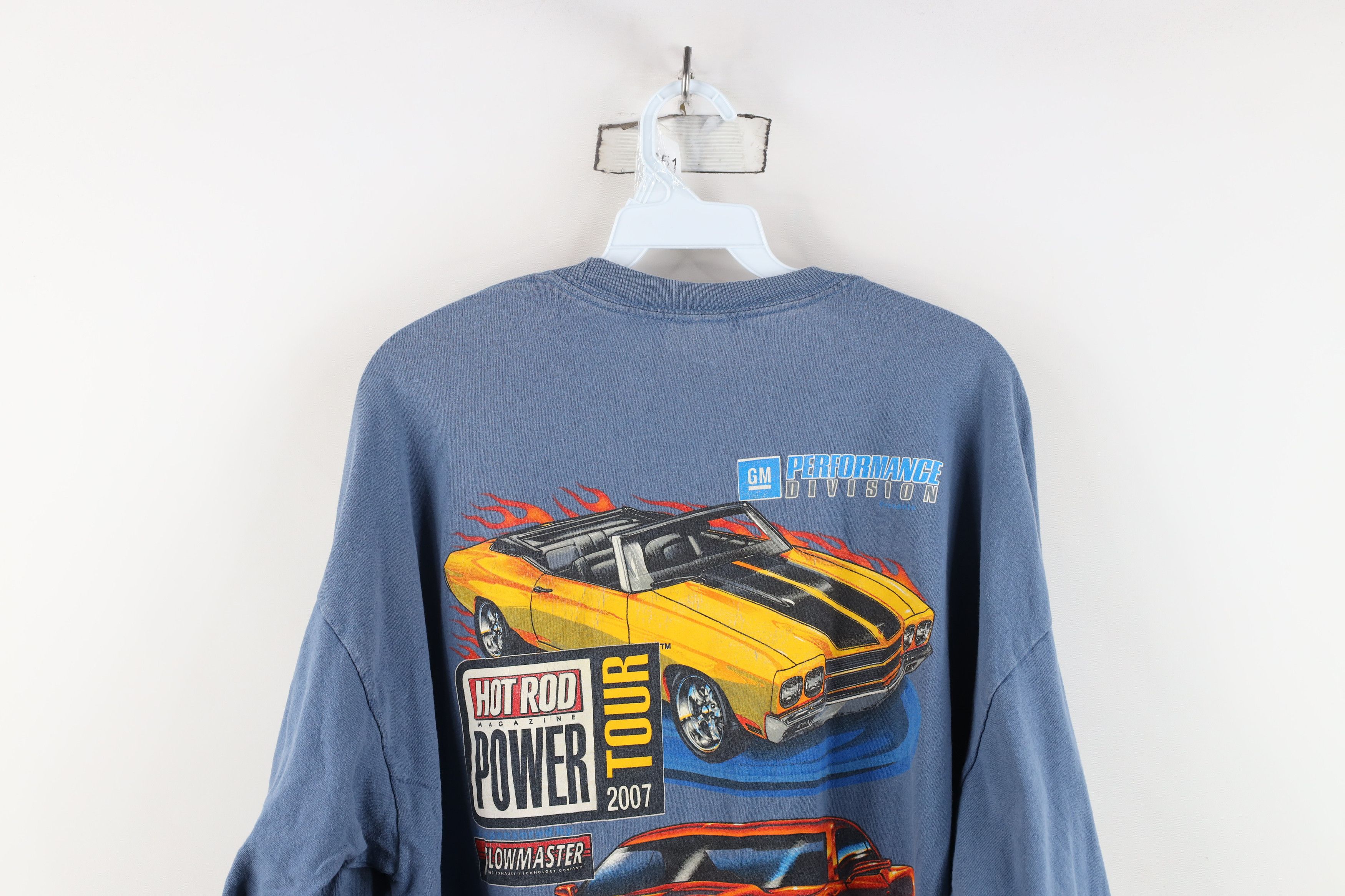 Vintage Vintage Y2K 2007 Hot Rod Magazine Racing Long Sleeve T-Shirt Size US XXL / EU 58 / 5 - 17 Thumbnail